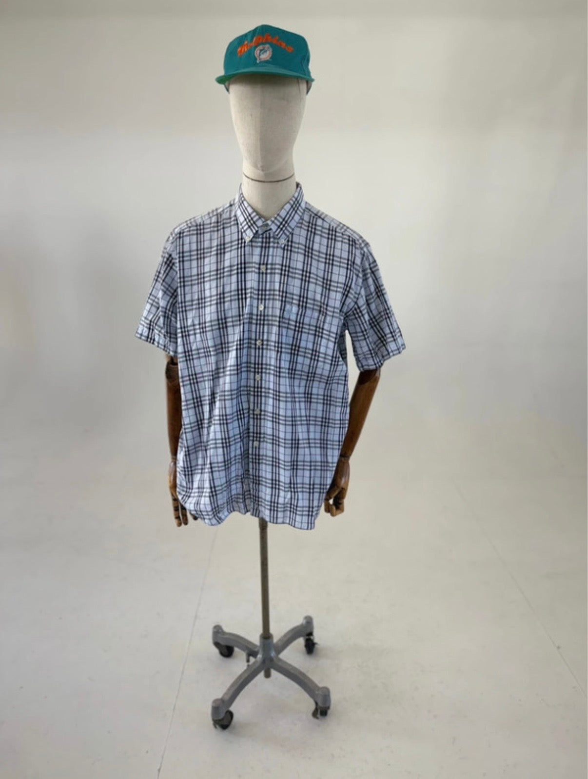 Vintage 00s Burberry London nova check short sleeve shirt XL