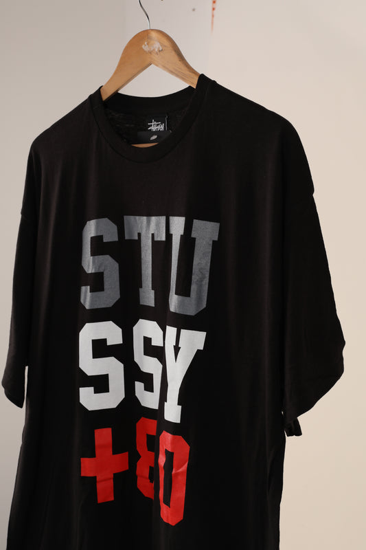 Deadstock Stussy + 80 tee - Black (XL)
