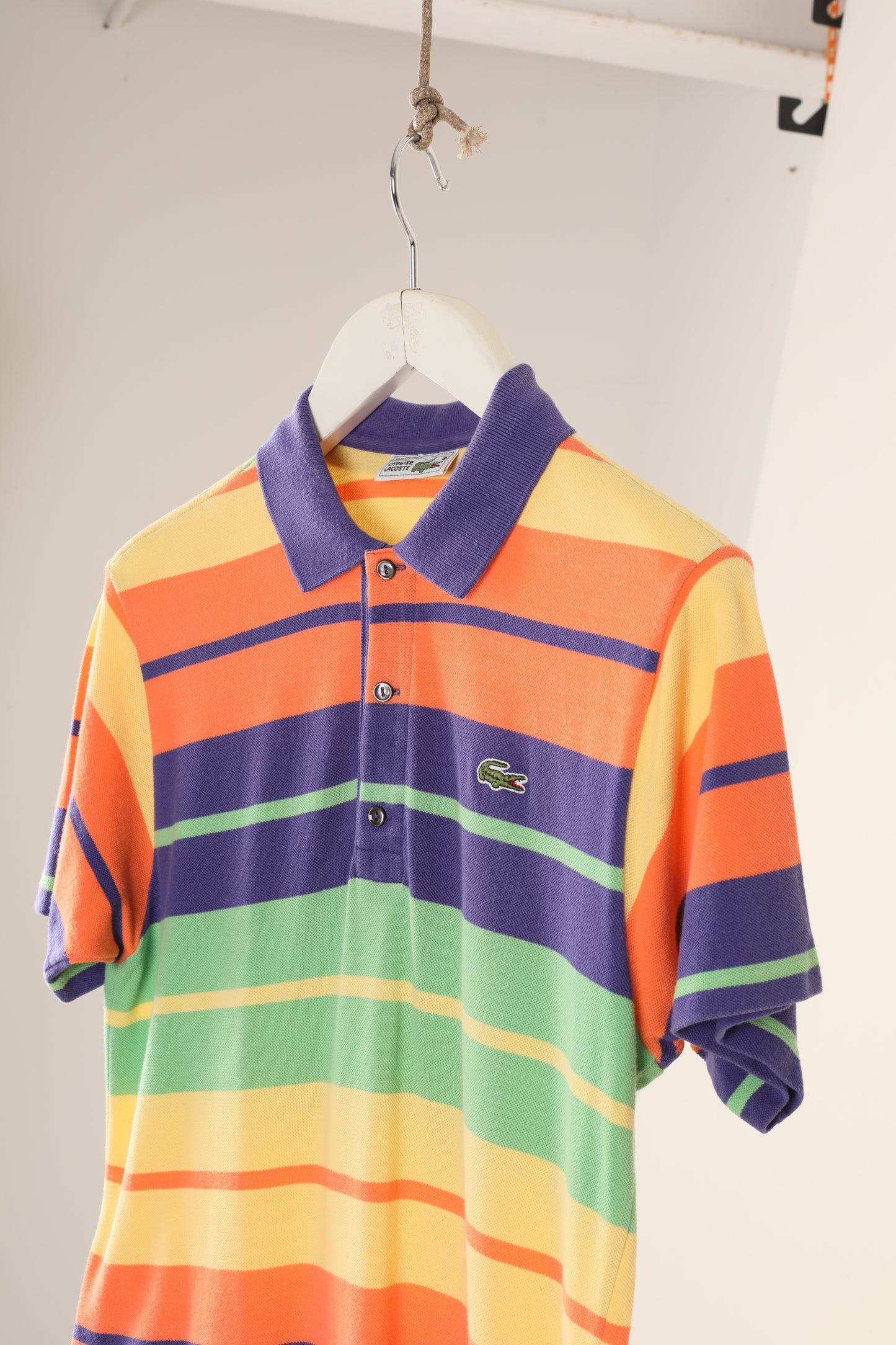90s Chemise Lacoste stripe polo shirt (4)