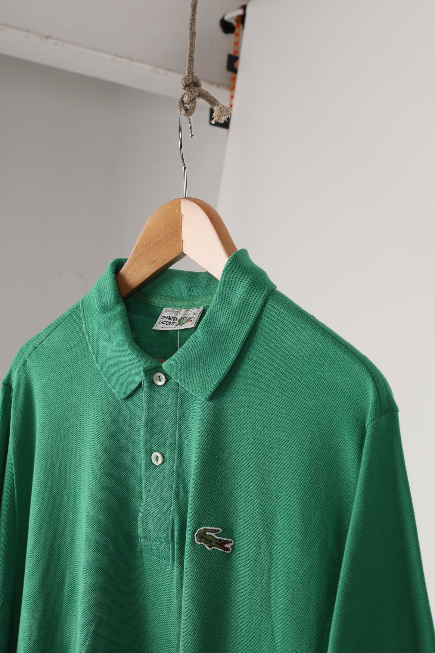 1980s Chemise Lacoste pique cotton polo shirt (7)