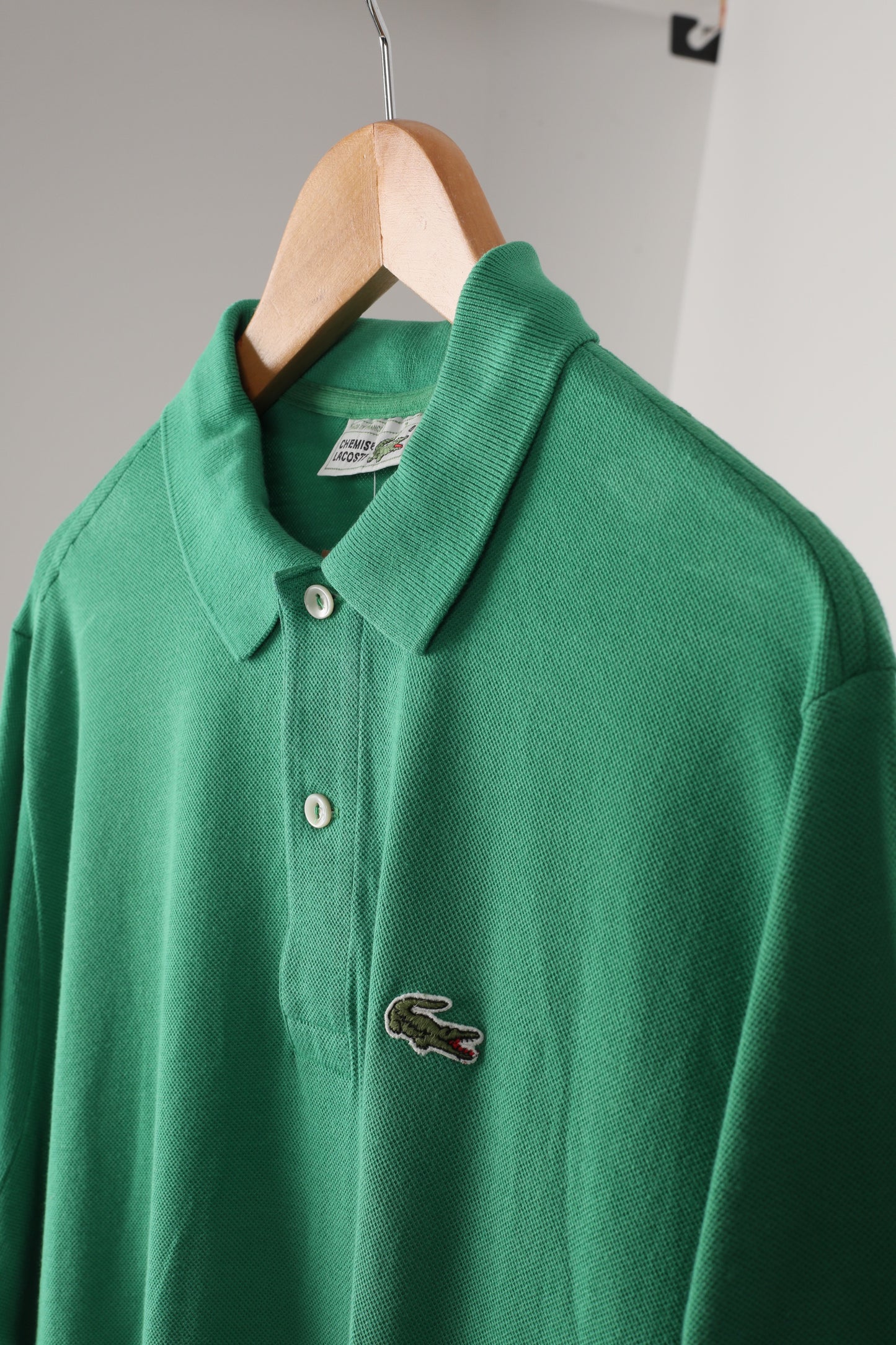 1980s Chemise Lacoste pique cotton polo shirt (7)