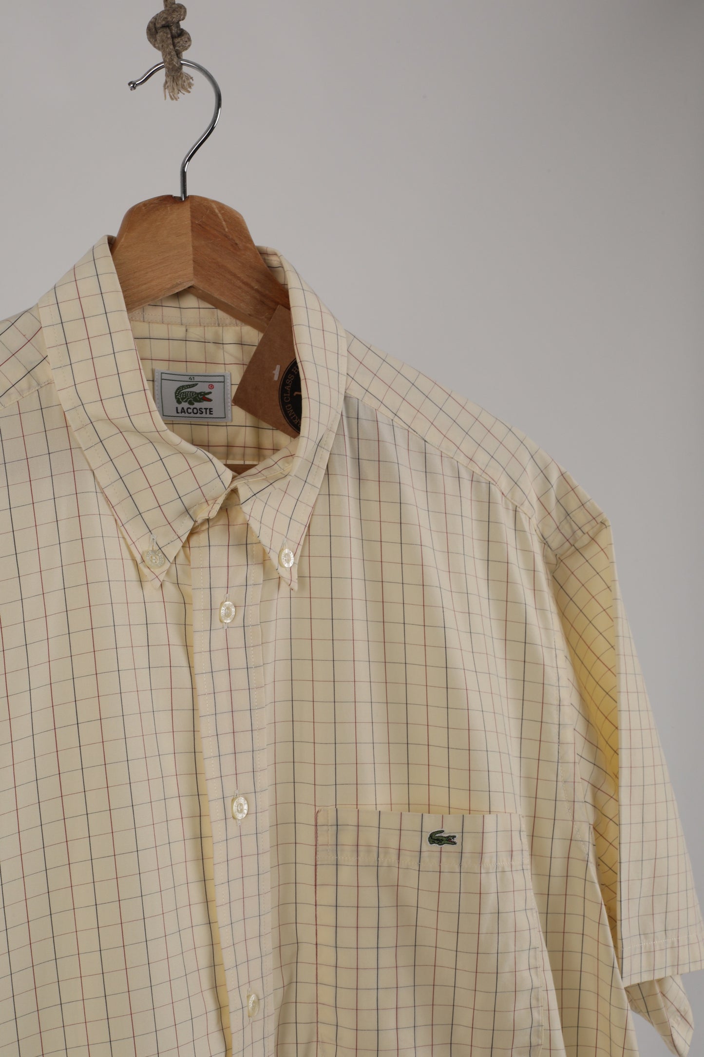 90s Lacoste short sleeve Oxford shirt (41)
