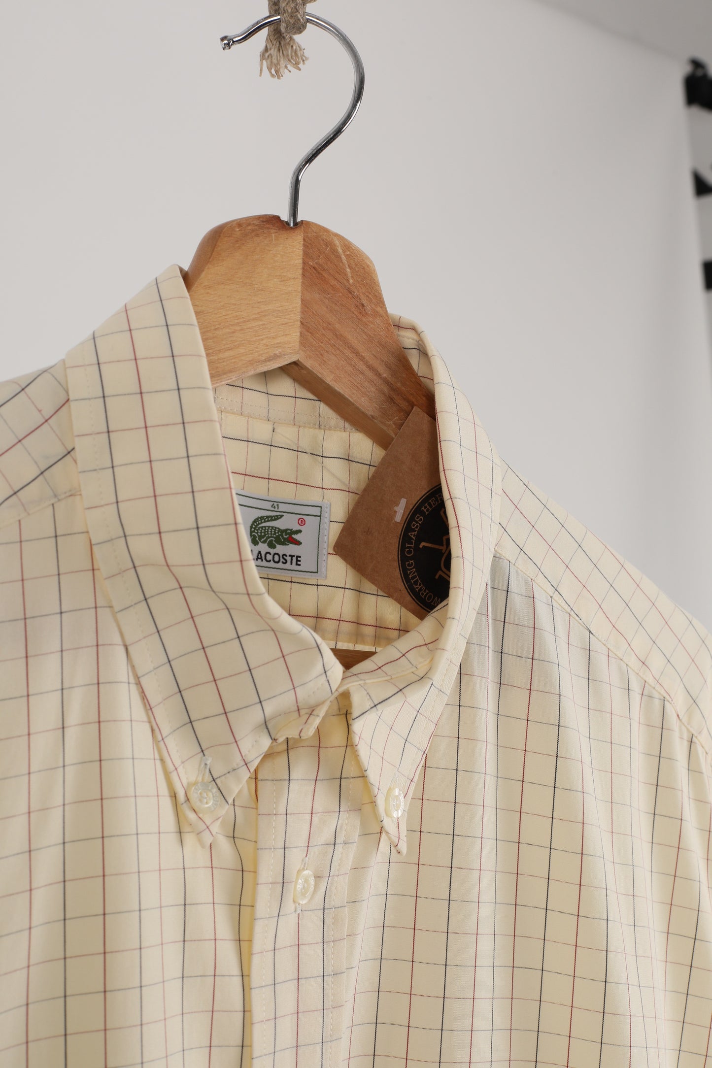 90s Lacoste short sleeve Oxford shirt (41)