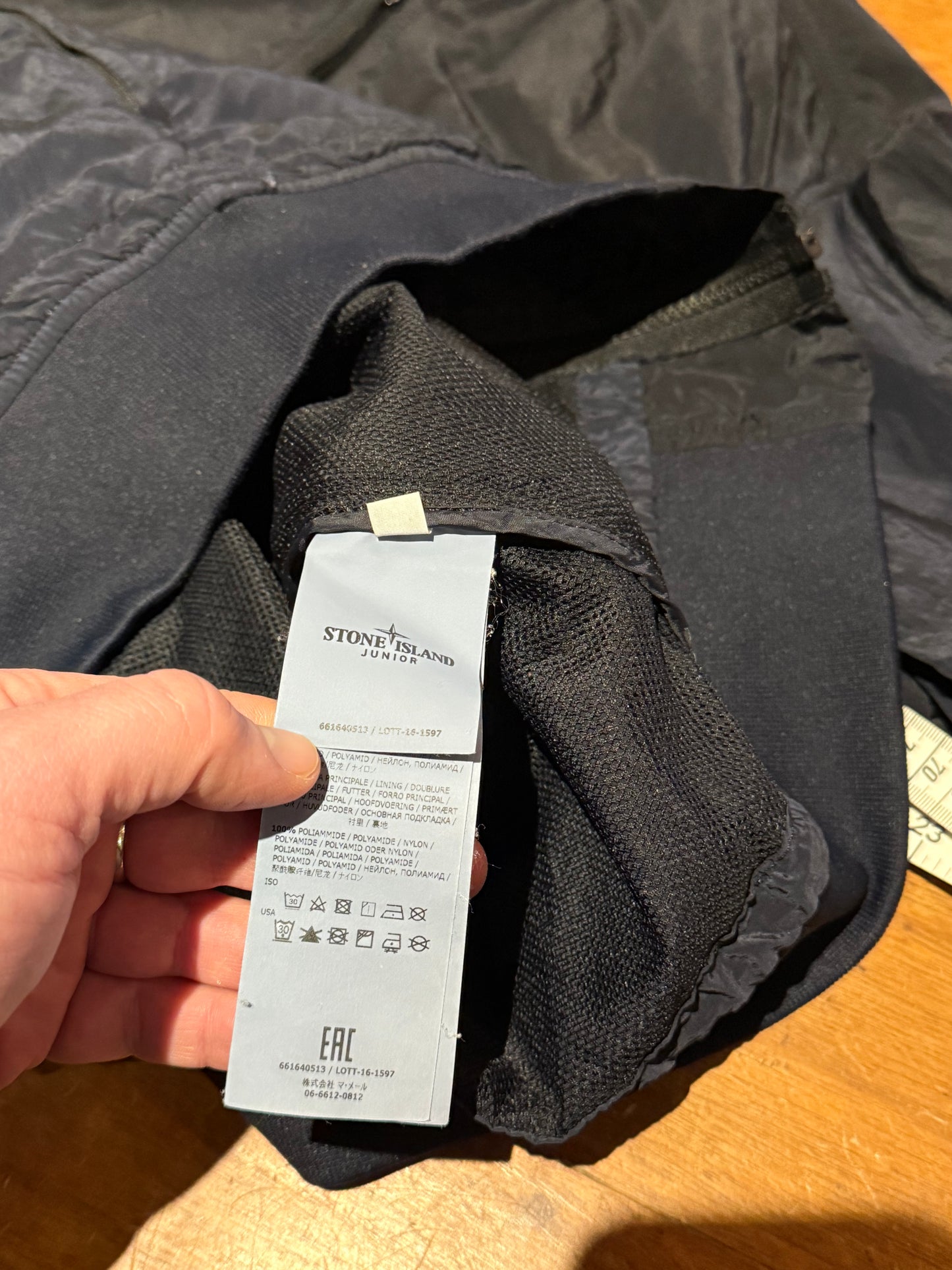 Stone Island Junior nylon metal shimmer bomber jacket (Age 14)