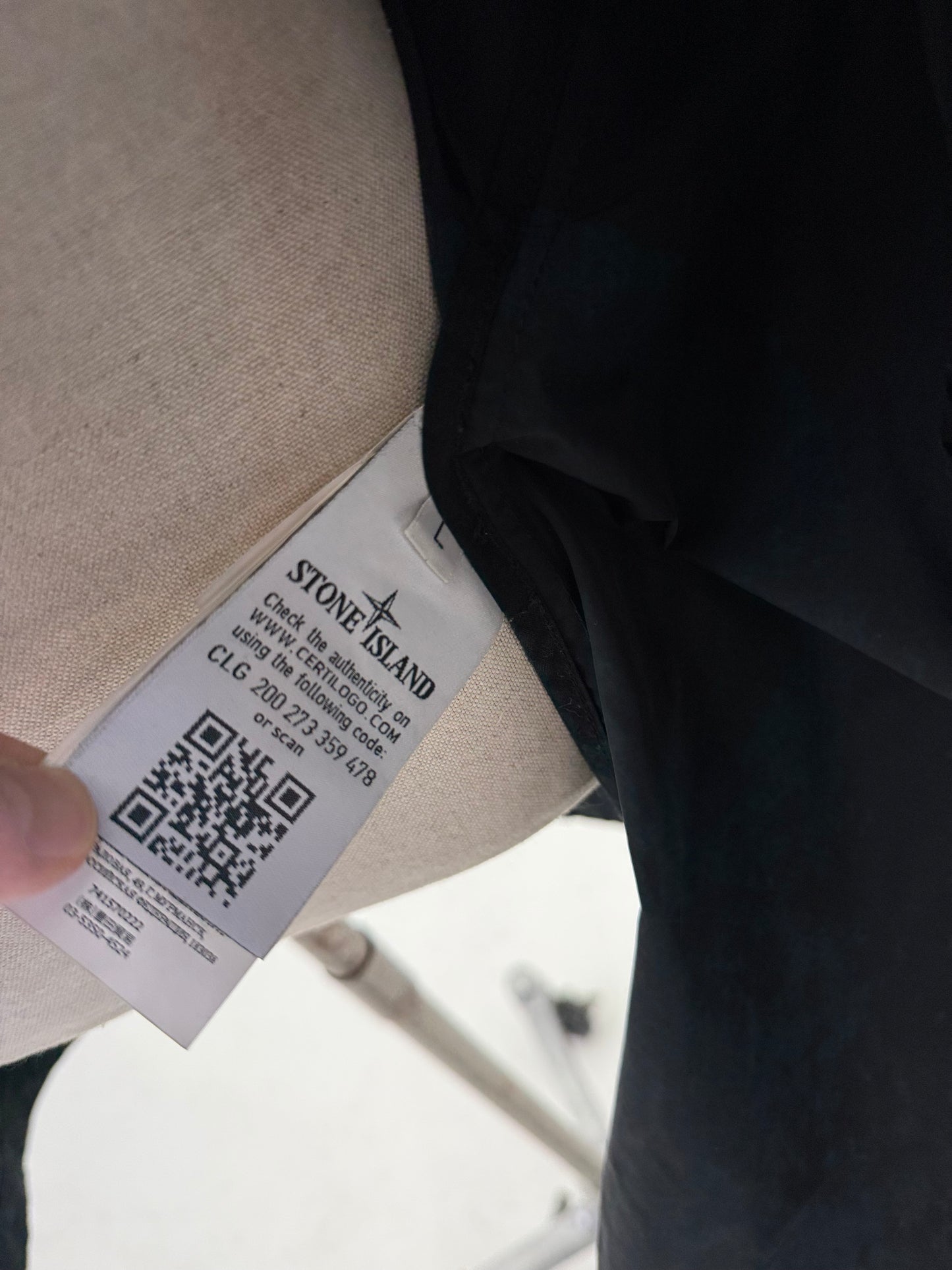 2021 Stone Island Micro Reps parka (Large)