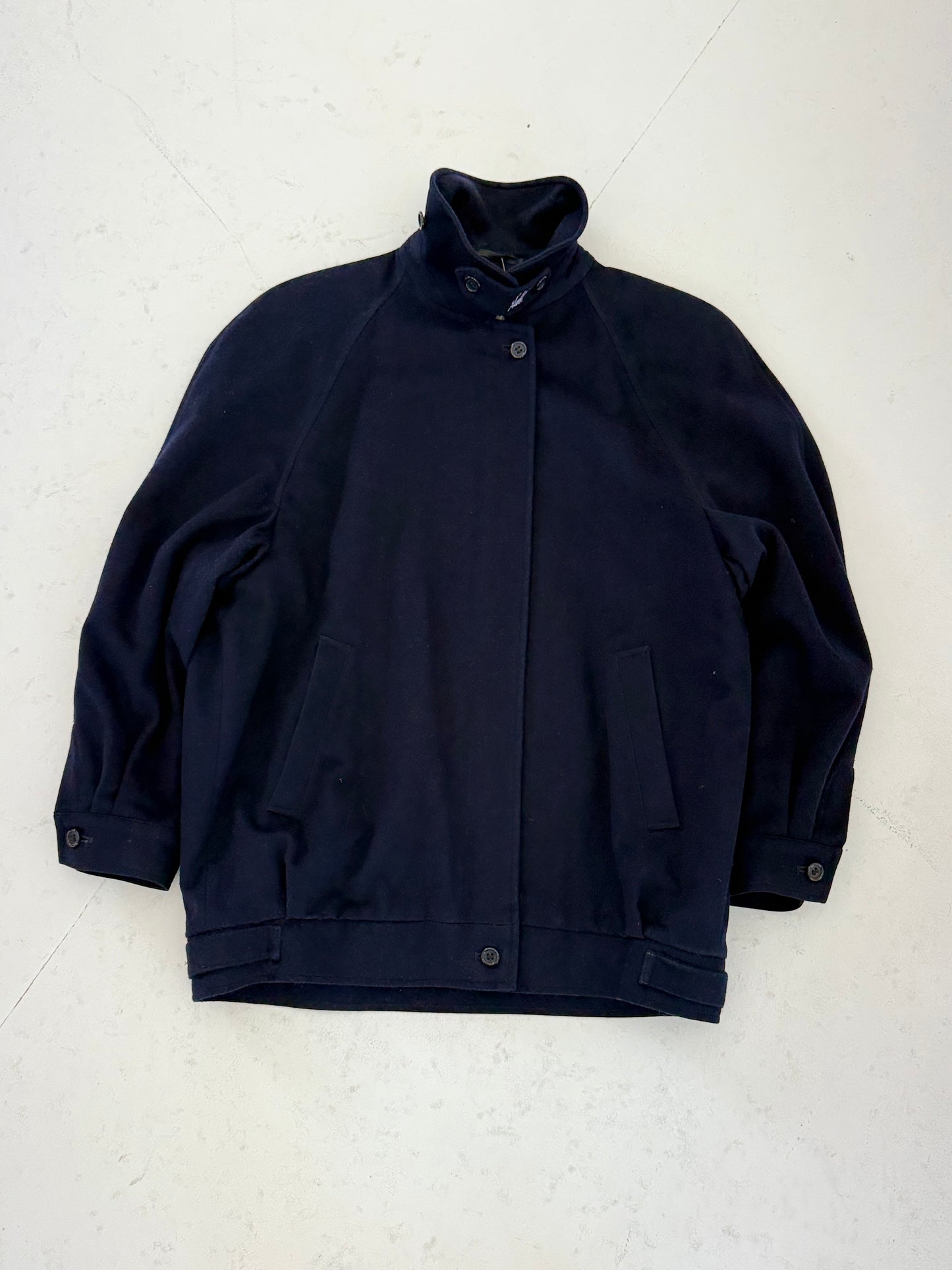 Early 90s Burberry Prorsum wool Alpaca mix Harrington bomber jacket - UK 10 (Ladies)