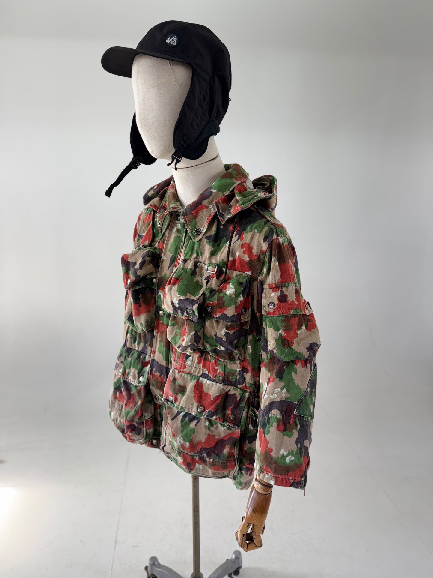 1970s Swiss Alpenflage Sniper parka -  (48) Medium