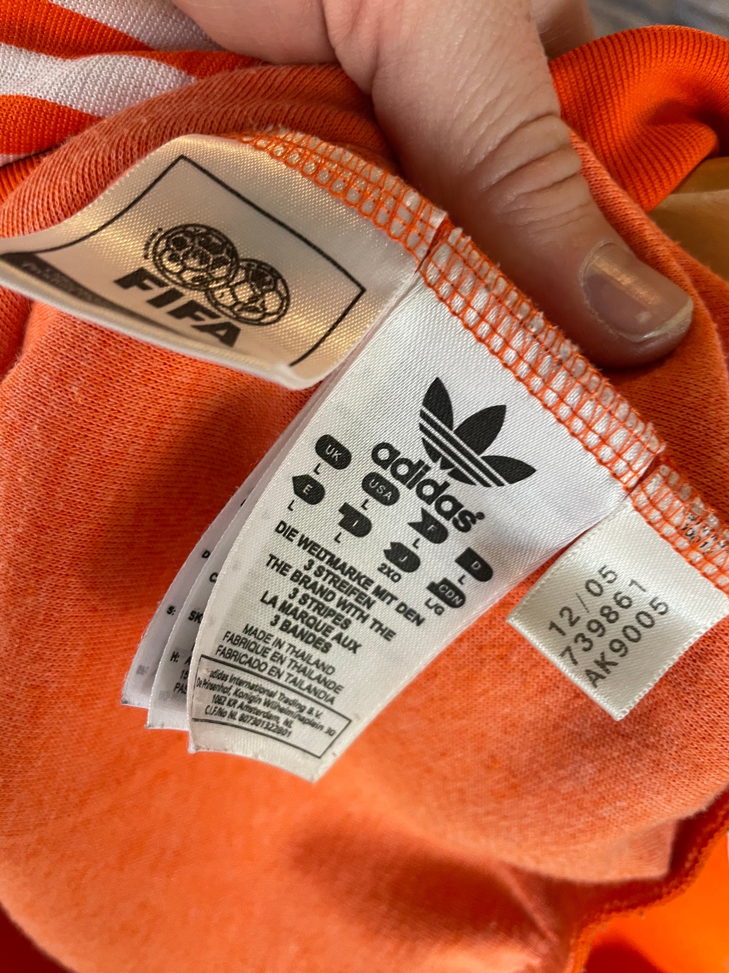 2005 Adidas Netherlands track jacket (L)