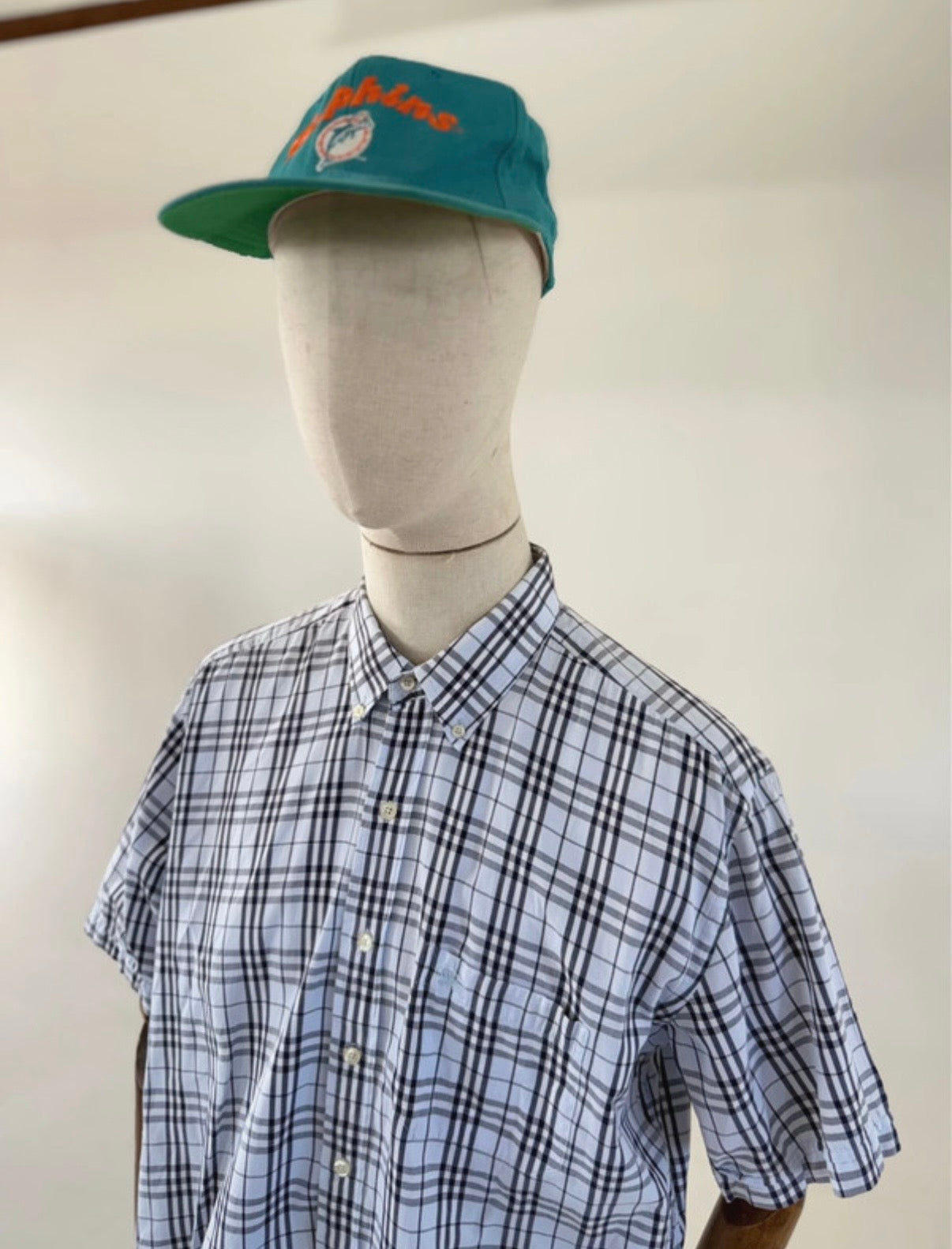 Vintage 00s Burberry London nova check short sleeve shirt XL