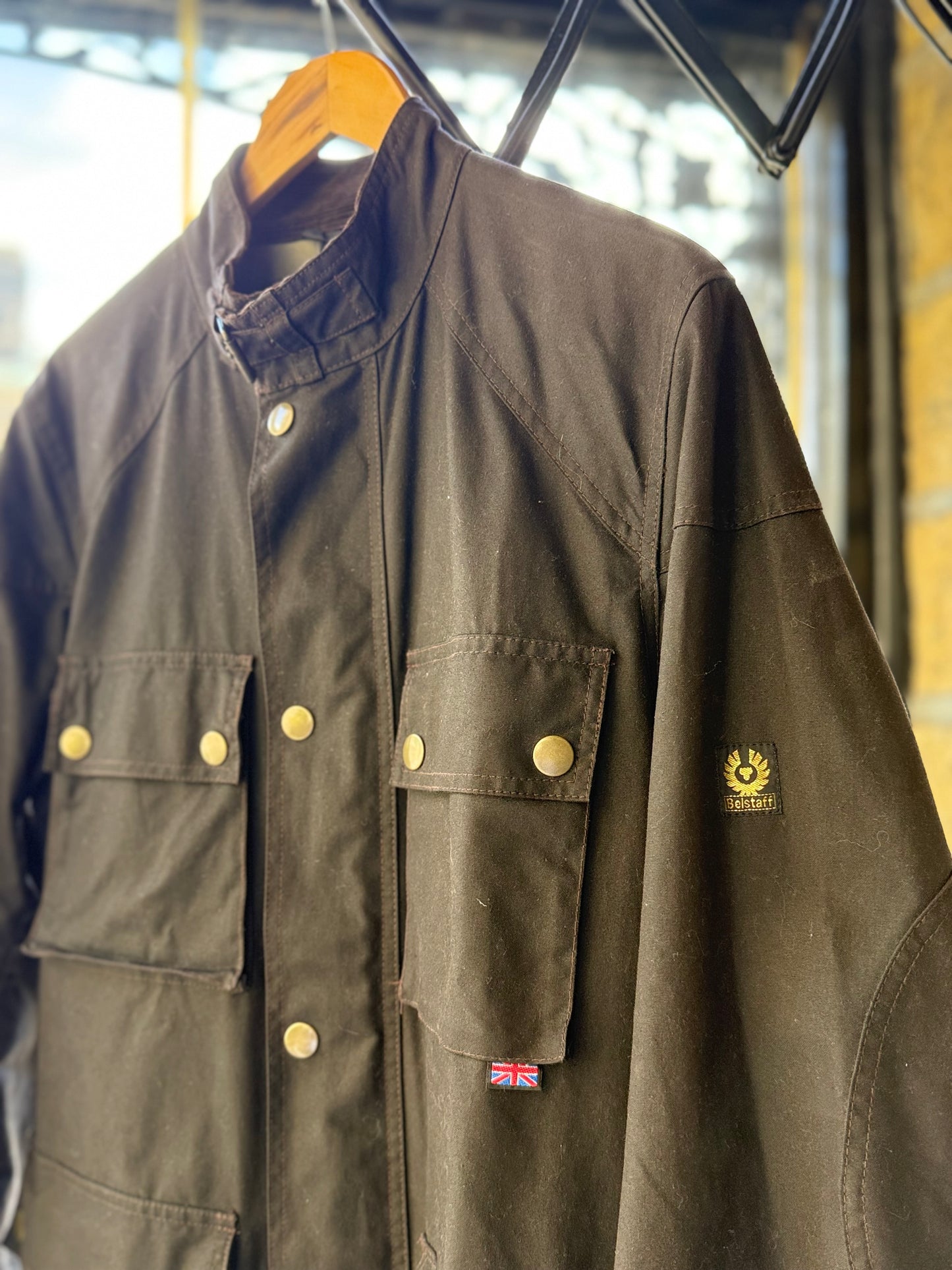 Vintage Belstaff Roadmaster waxed jacket (Medium)