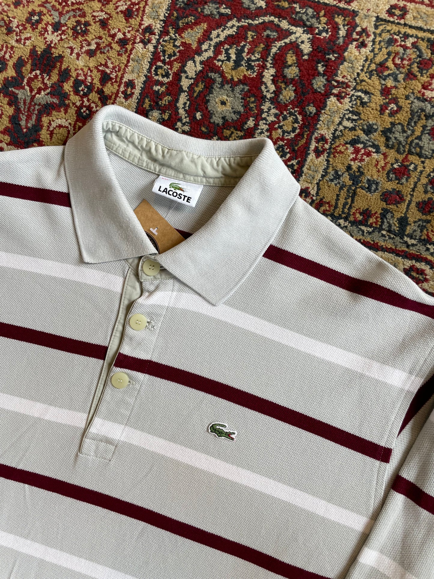 00s Lacoste Polo Rugby Shirt (XXL)