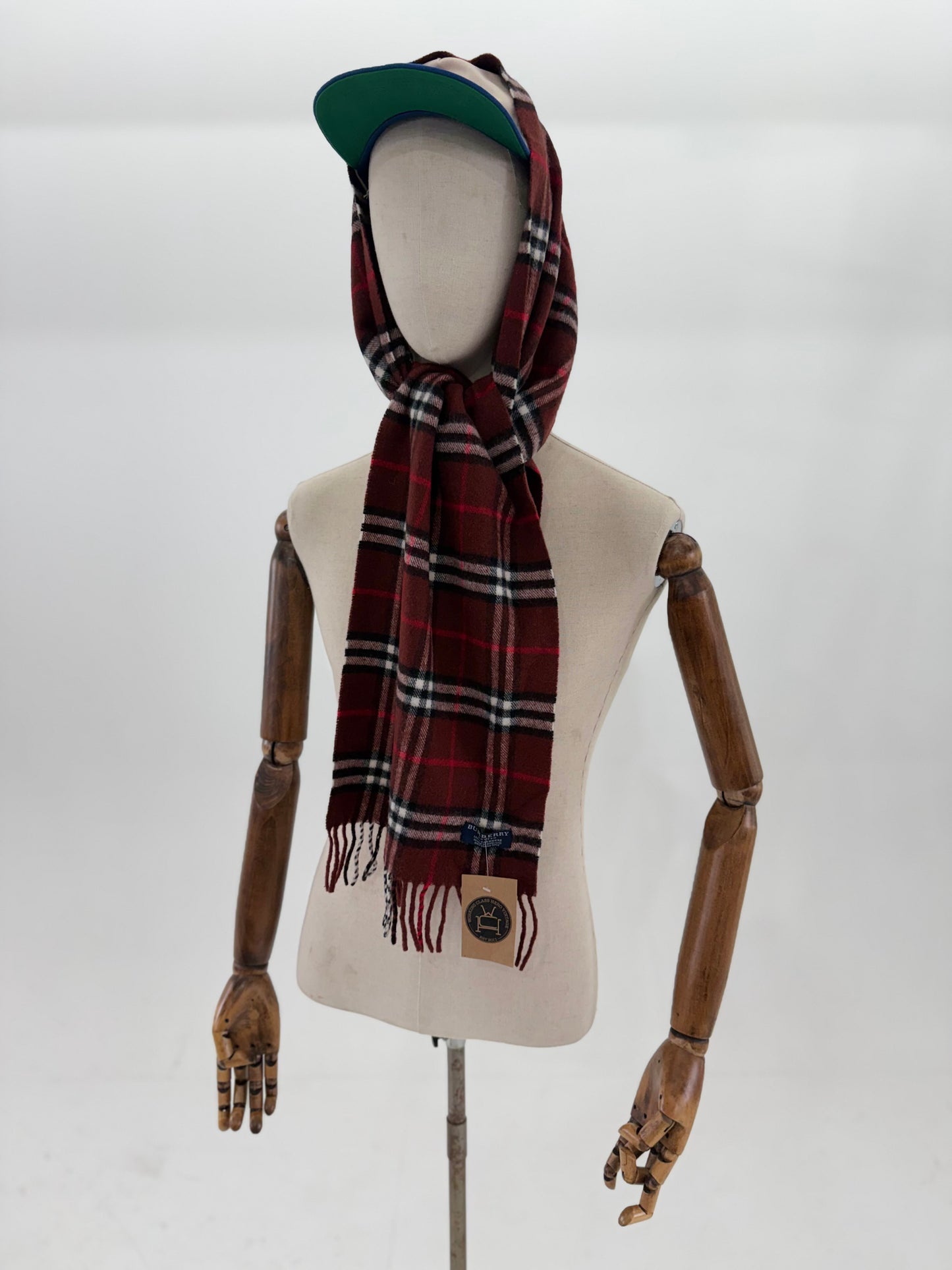 00s Burberry London Cashmere nova check scarf