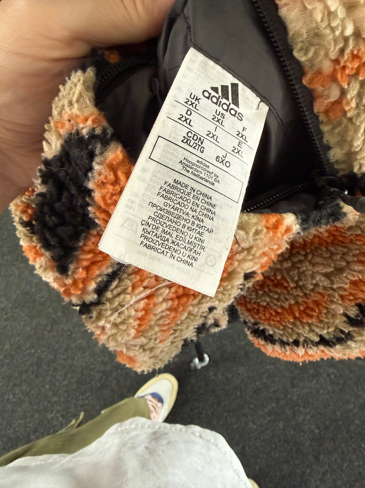 Adidas Terrex Reverse-able sherpa fleece jacket (XXL)