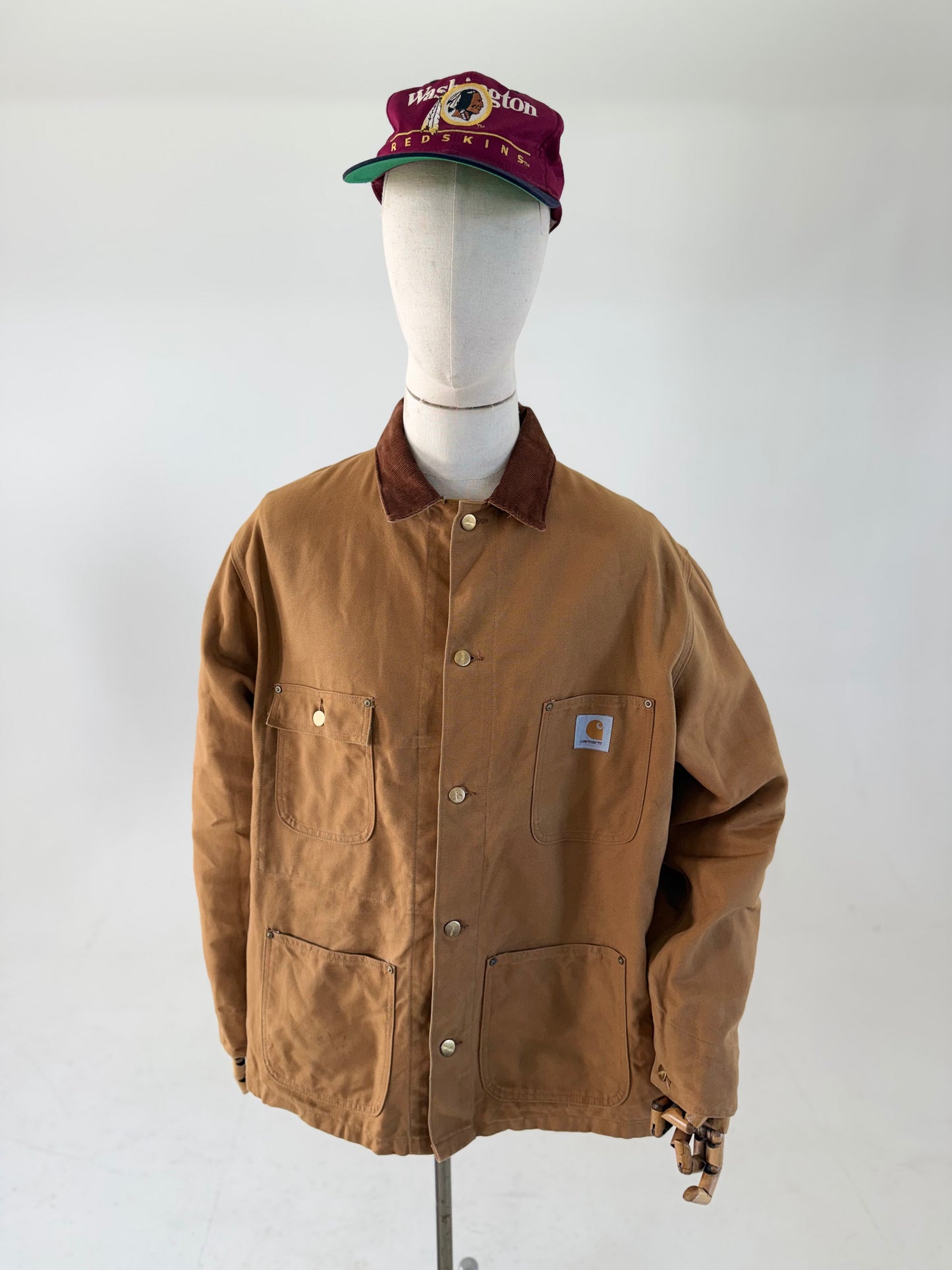 1980s Vintage Carhartt 6C canvas chore jacket 46”