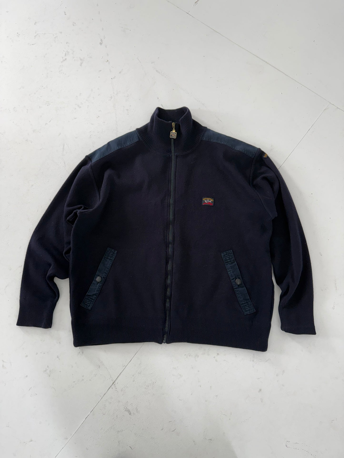 1990s Paul & Shark Yachting zip cardigan (M)
