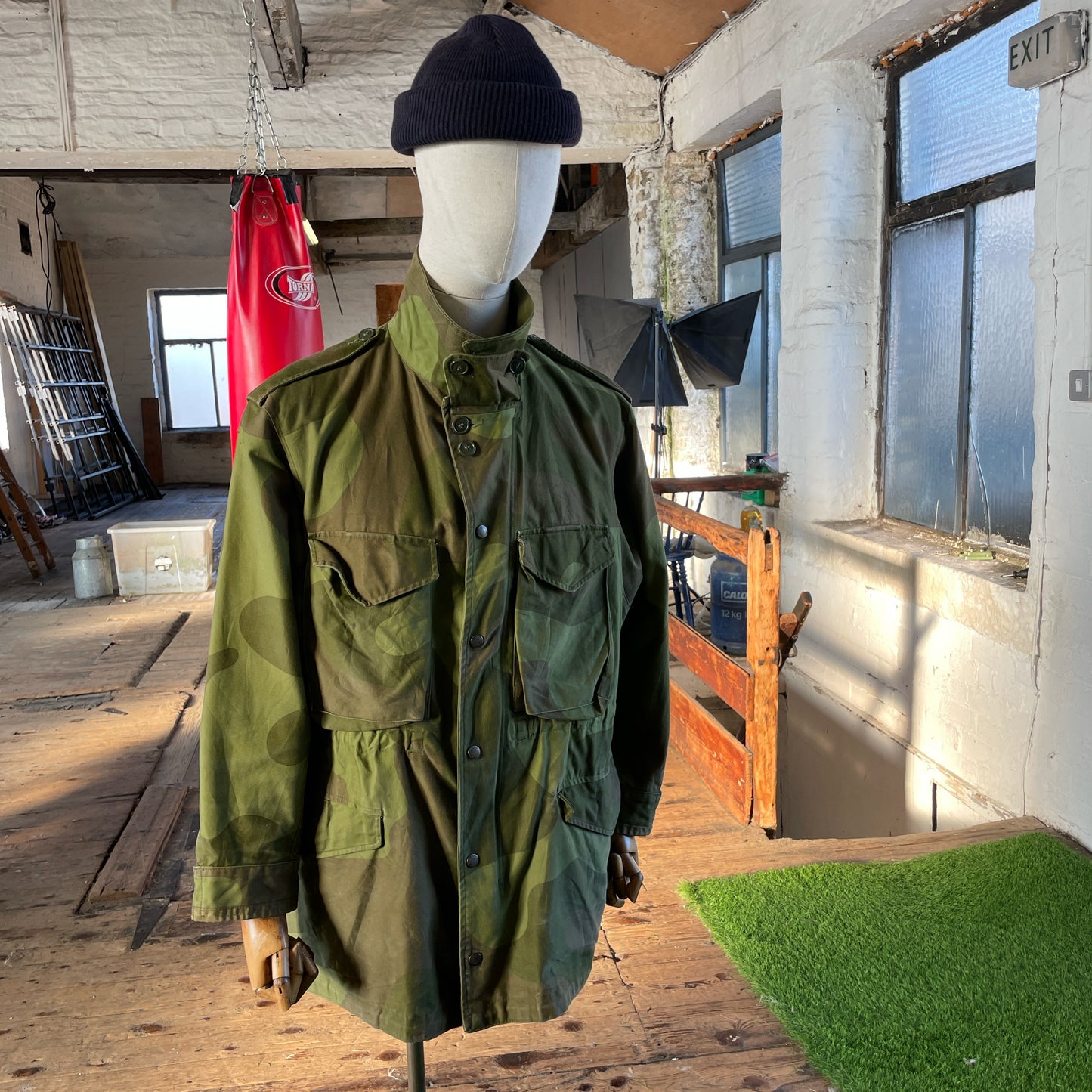 Vintage Norwegian M75 camo field jacket