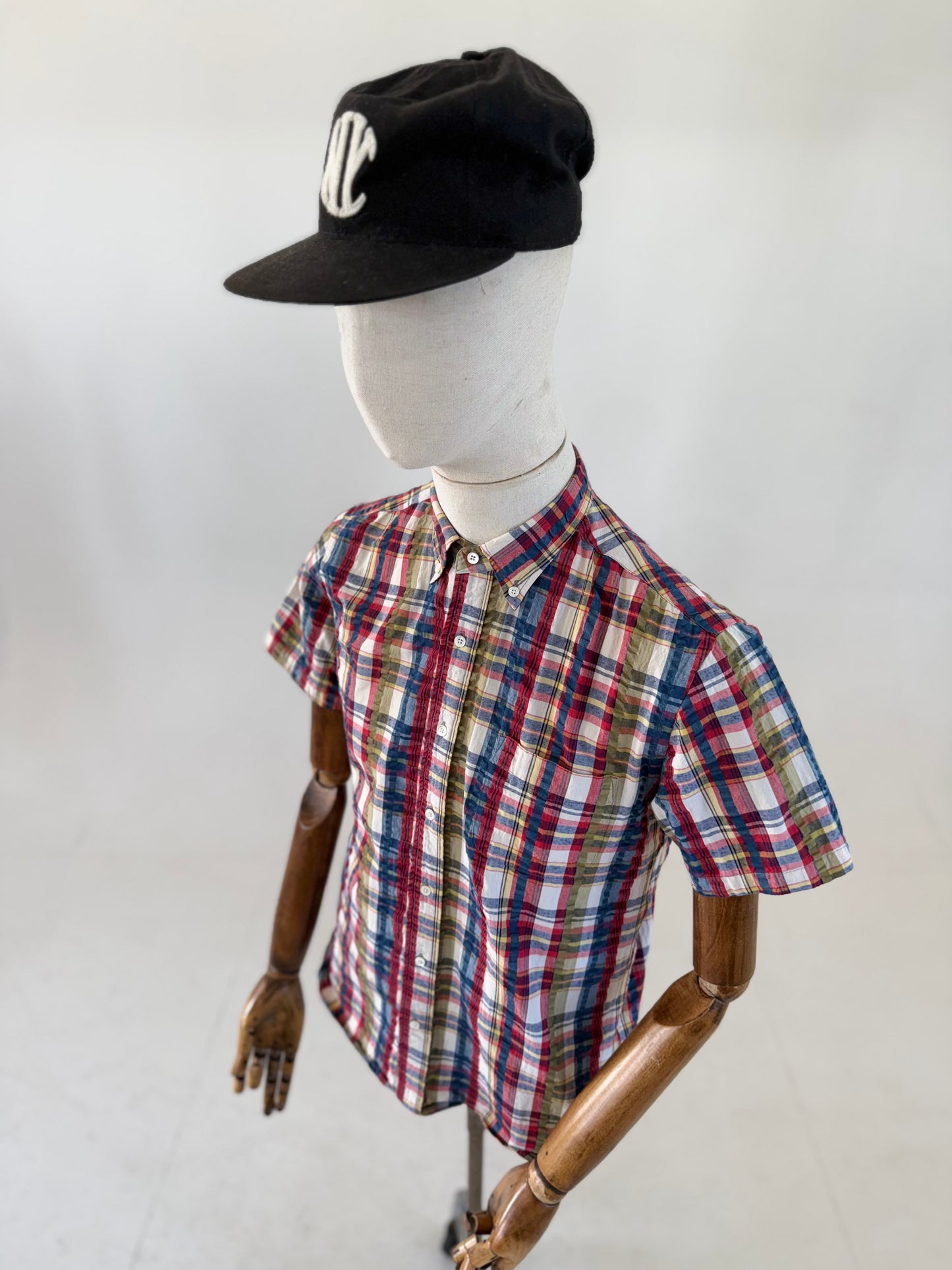 Beams Plus Indian Madras short sleeve shirt (Medium)