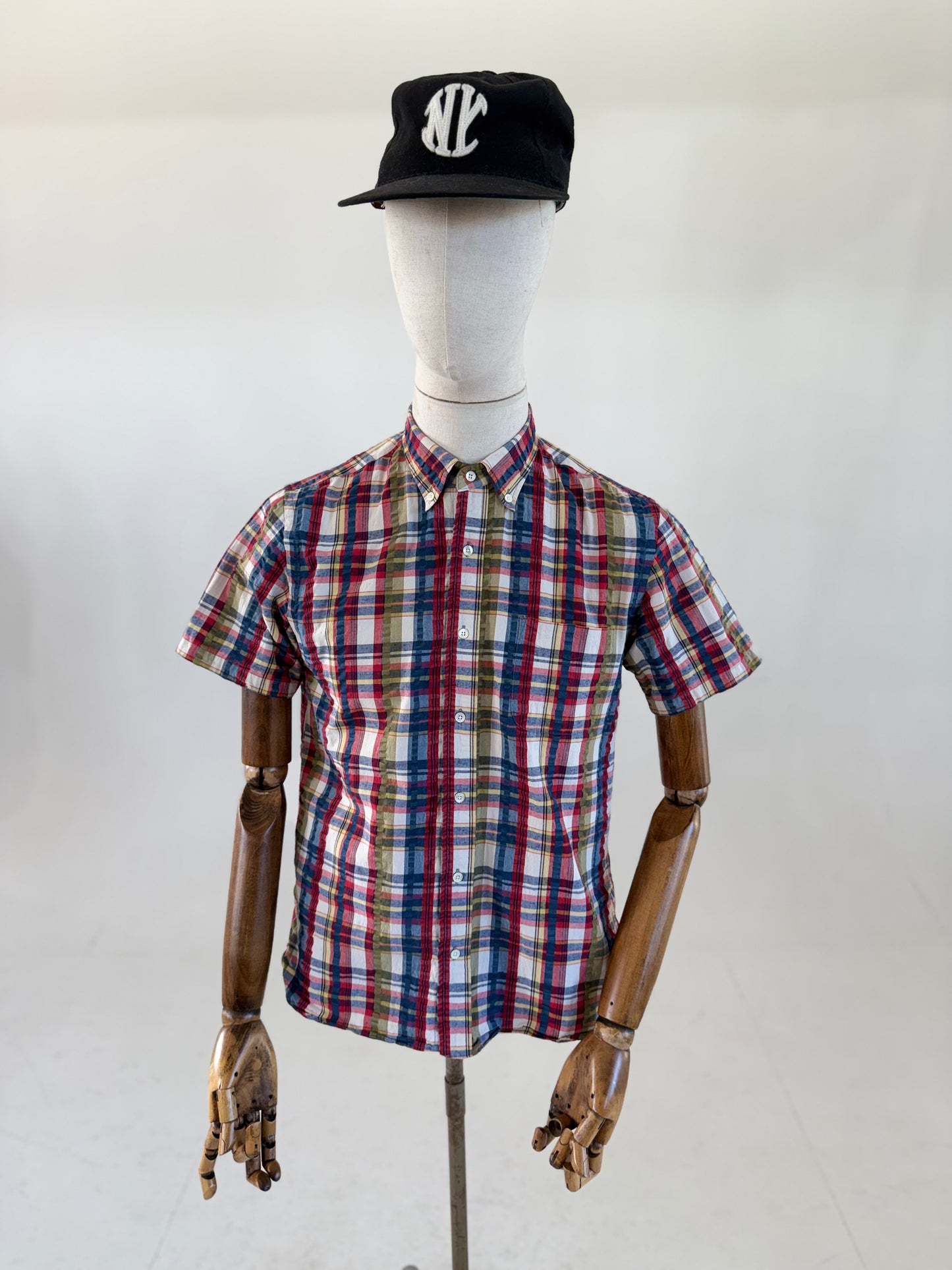 Beams Plus Indian Madras short sleeve shirt (Medium)