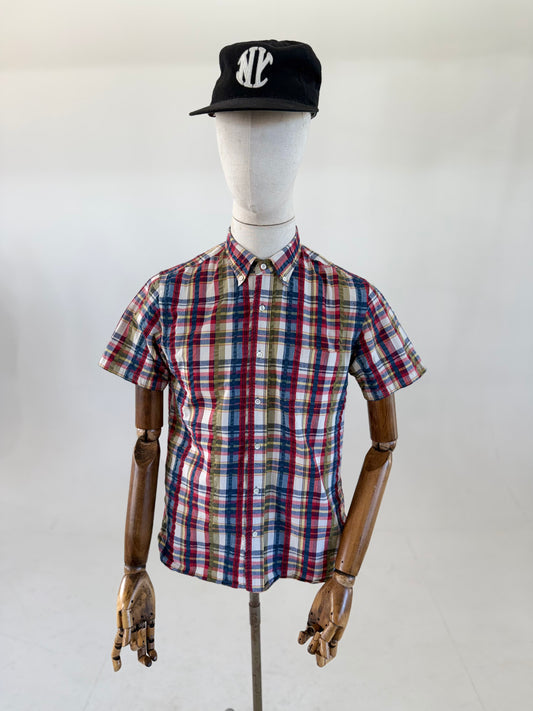 Beams Plus Indian Madras short sleeve shirt (Medium)