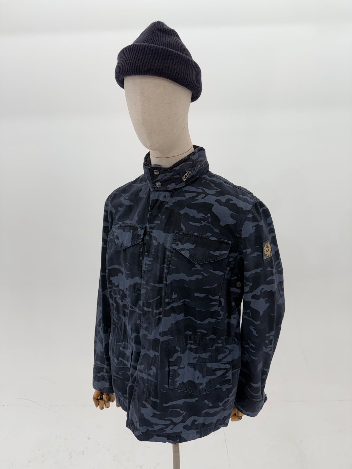 Belstaff Fieldwood camo field jacket - Dark Ink - UK 38