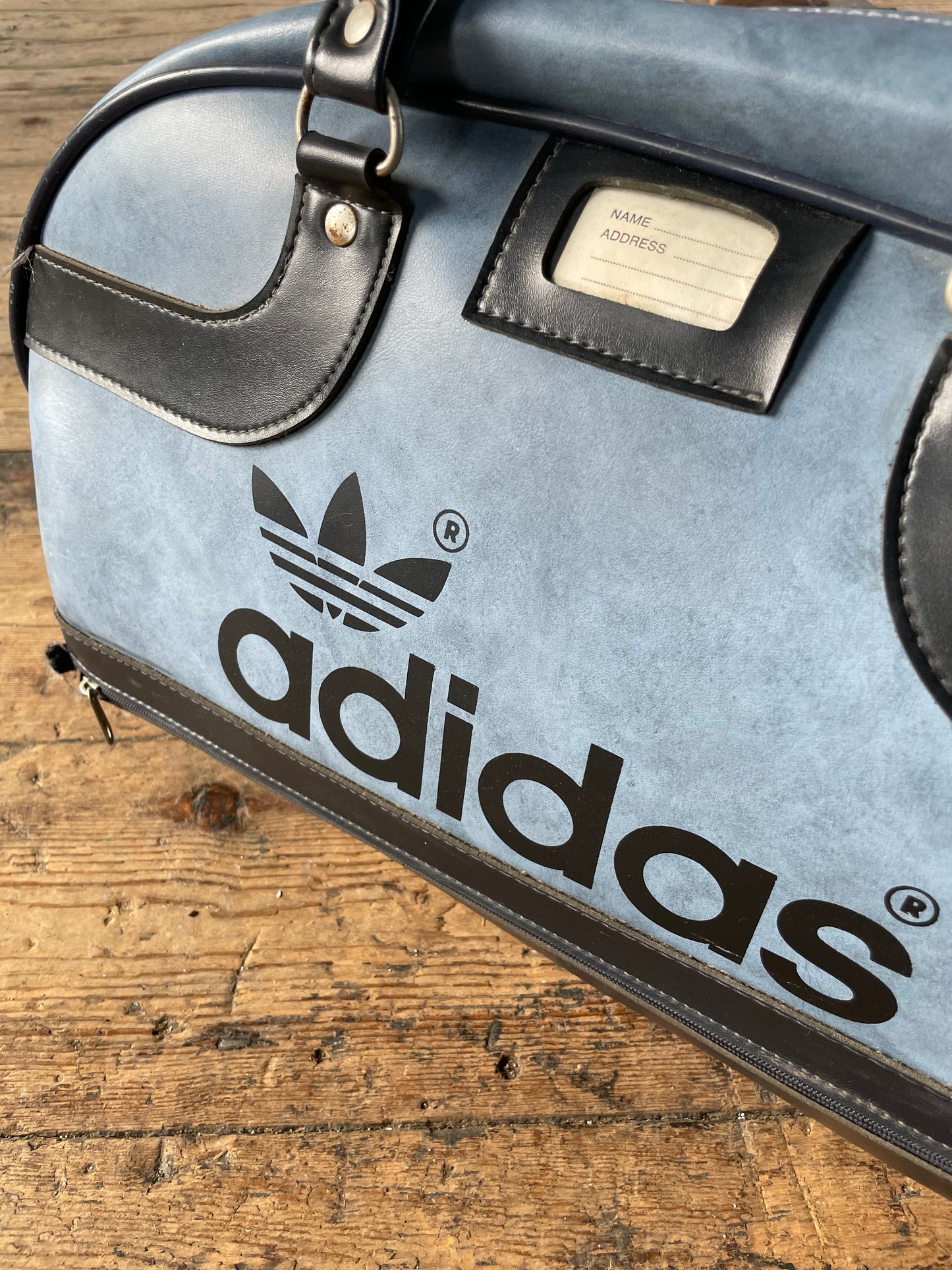 1970s Adidas Peter Black Holdall bag