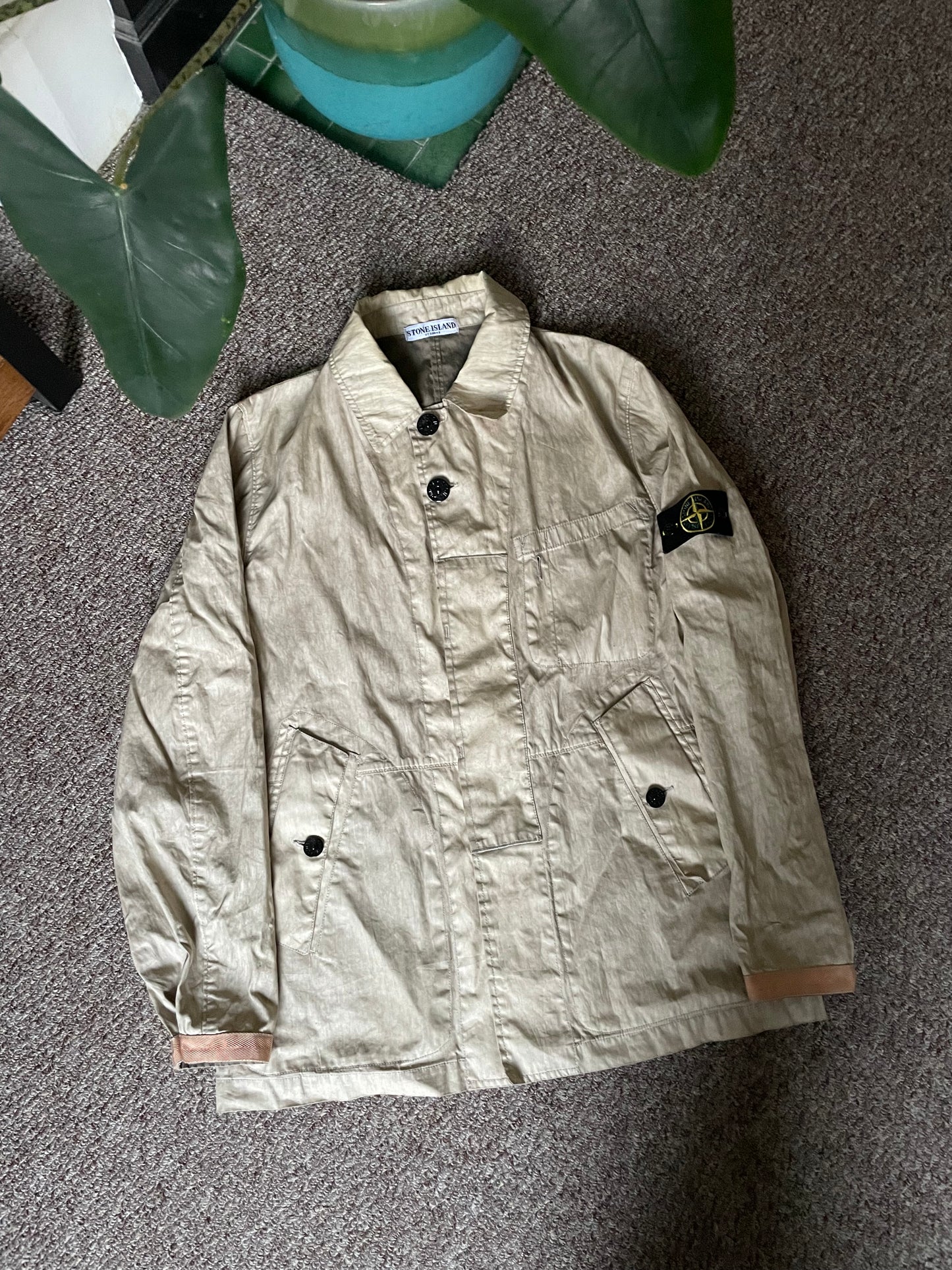 2006 Stone Island Lino Flax jacket - (L)