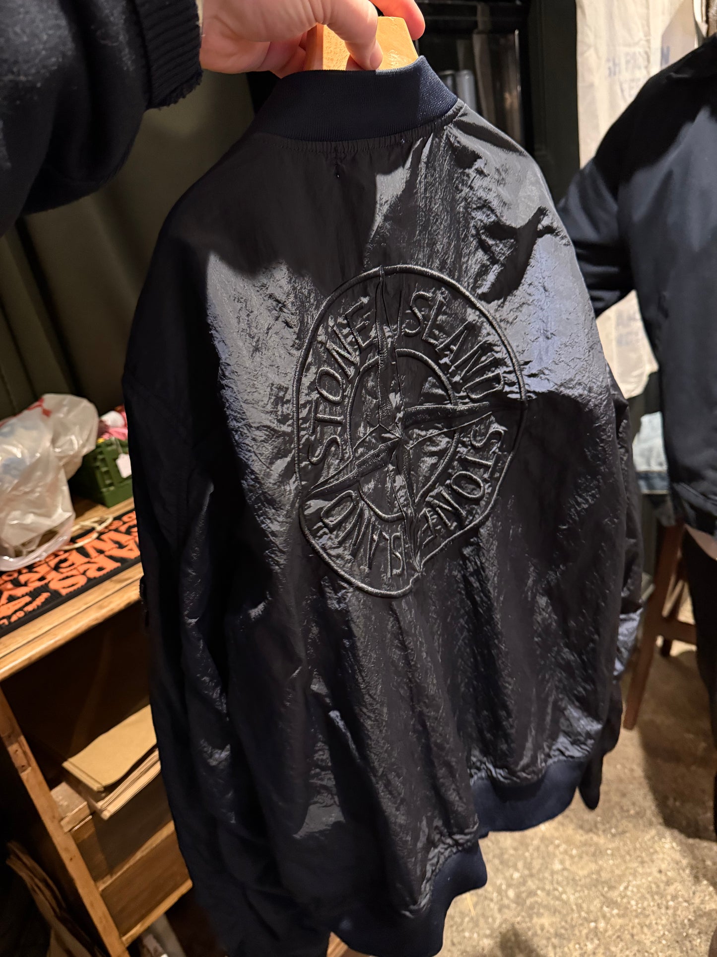 Stone Island Junior nylon metal shimmer bomber jacket (Age 14)