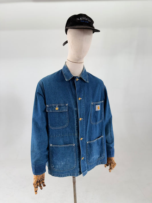 1989 Carhartt 100th Anniversary denim chore jacket Medium