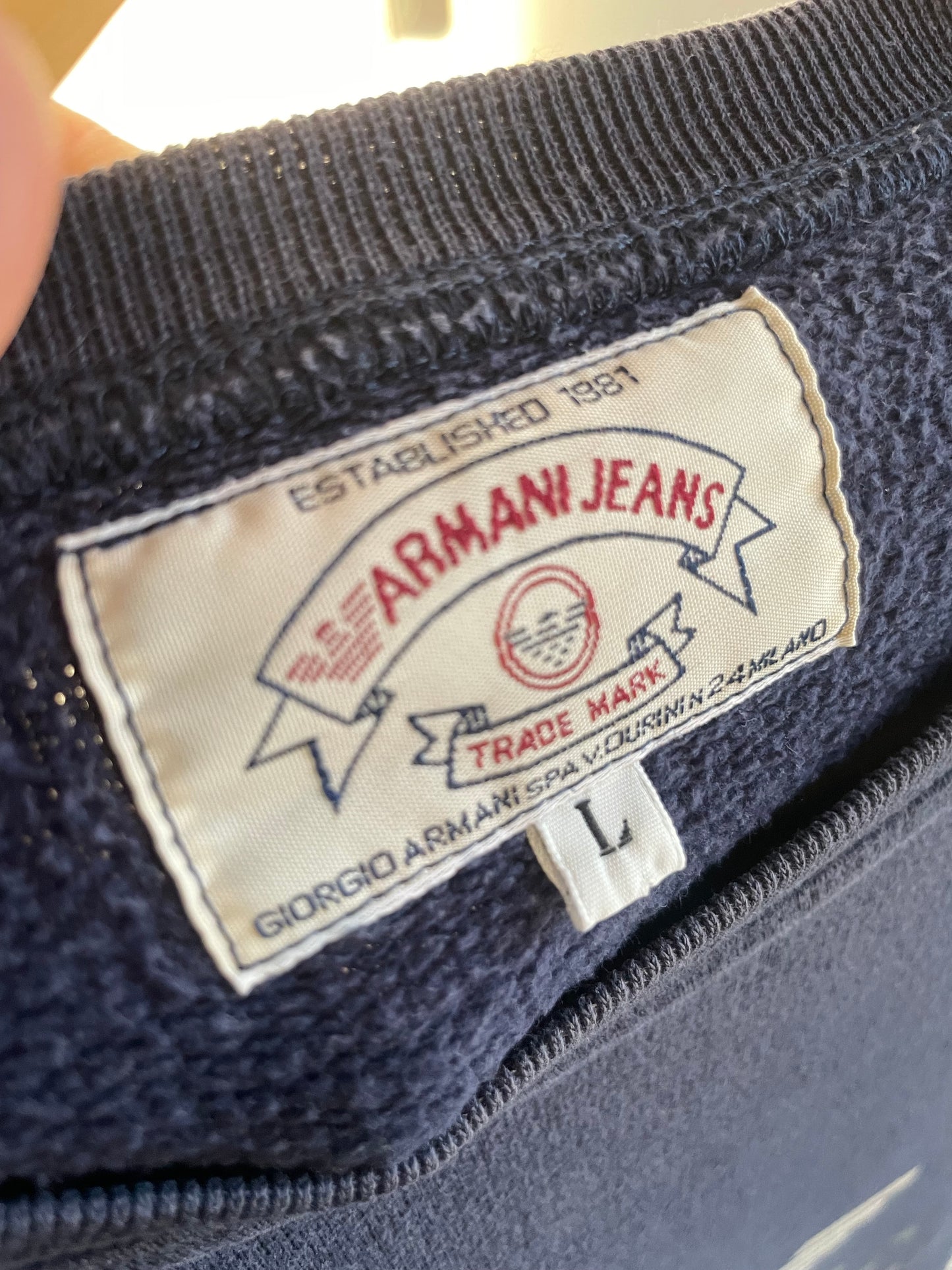 90s Armani Jeans sweatshirt (L)