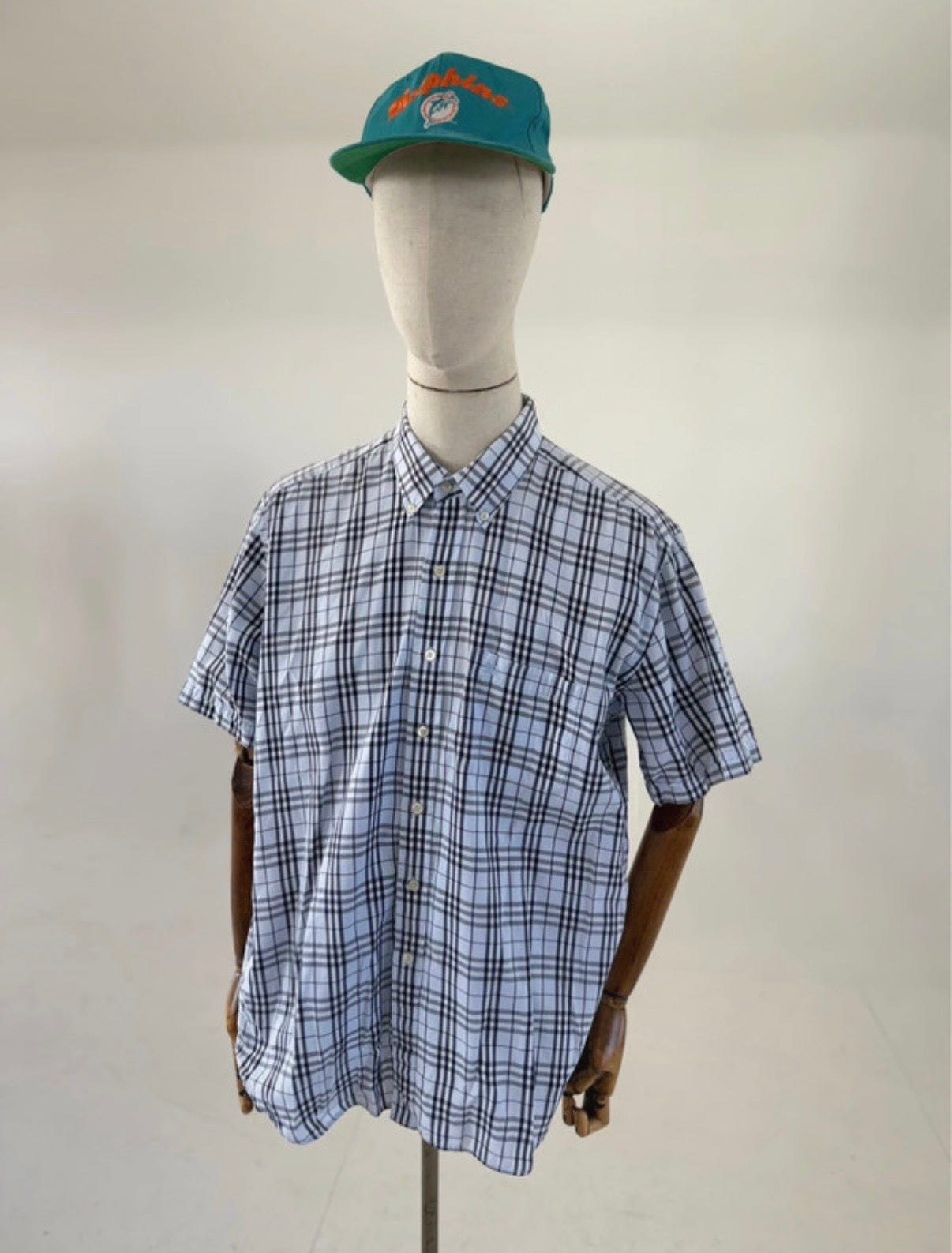 Vintage 00s Burberry London nova check short sleeve shirt XL