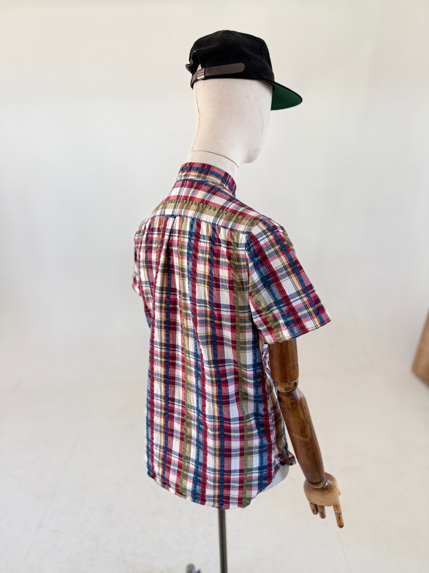 Beams Plus Indian Madras short sleeve shirt (Medium)