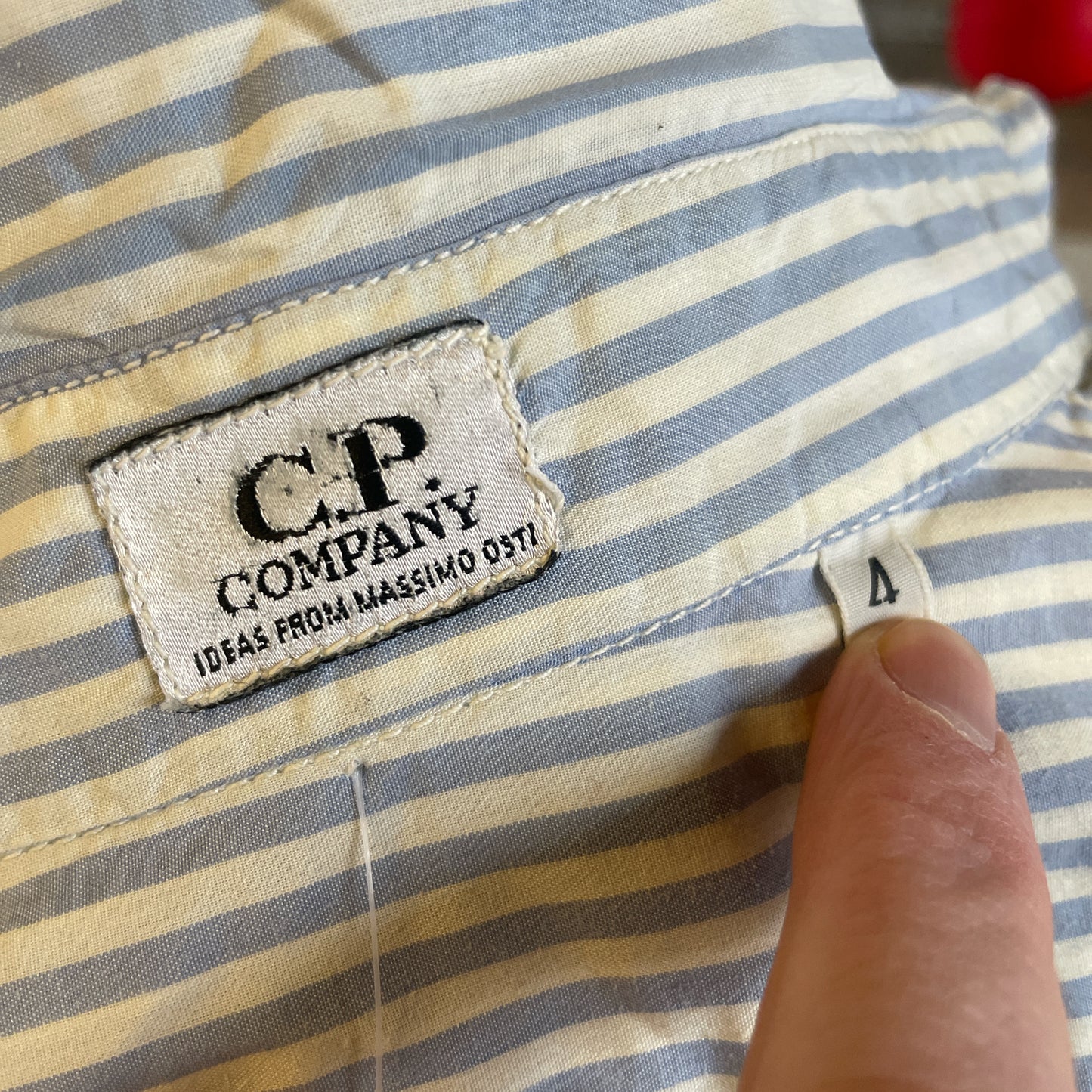 Vintage 80s C.P Company stripe shirt (M)