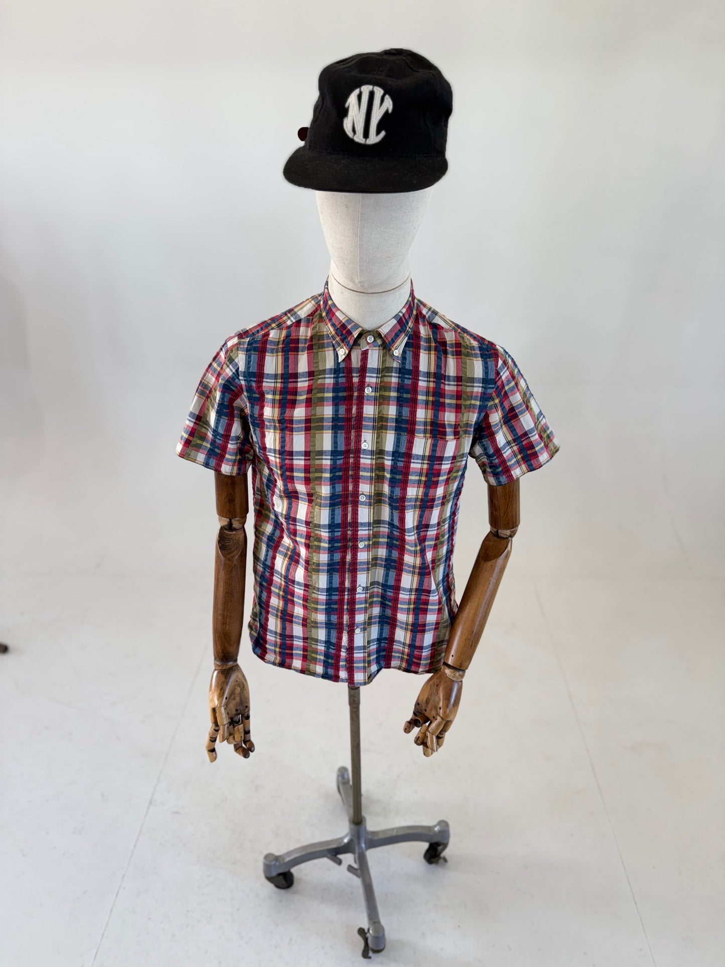 Beams Plus Indian Madras short sleeve shirt (Medium)