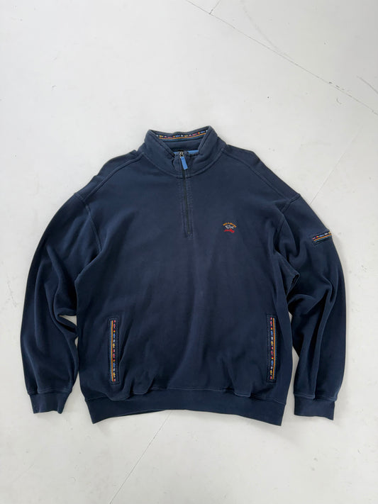 90s Paul & Shark 1/4 zip sweatshirt