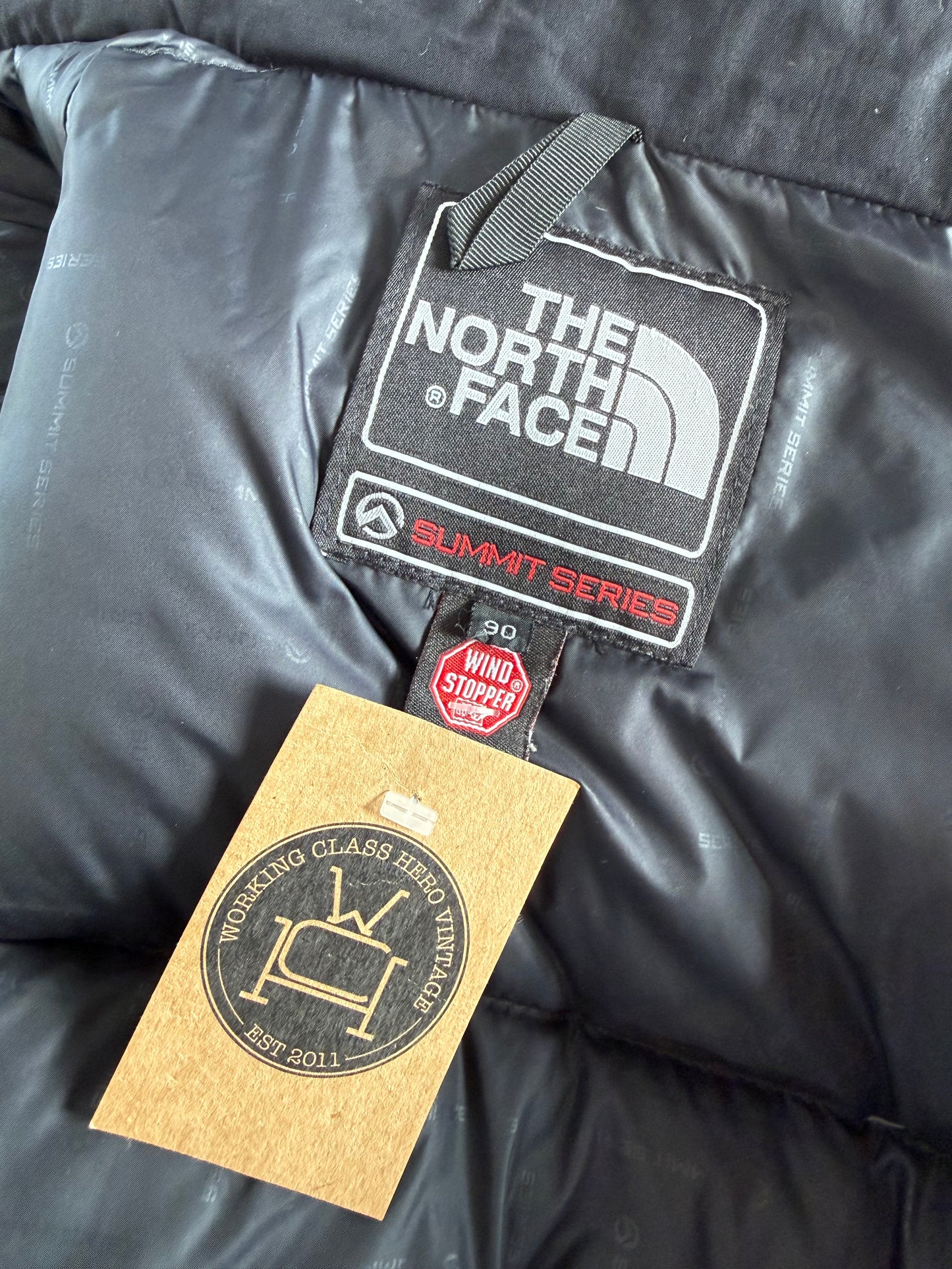 The North Face 700 fill summit series windstopper puffer jacket (S)