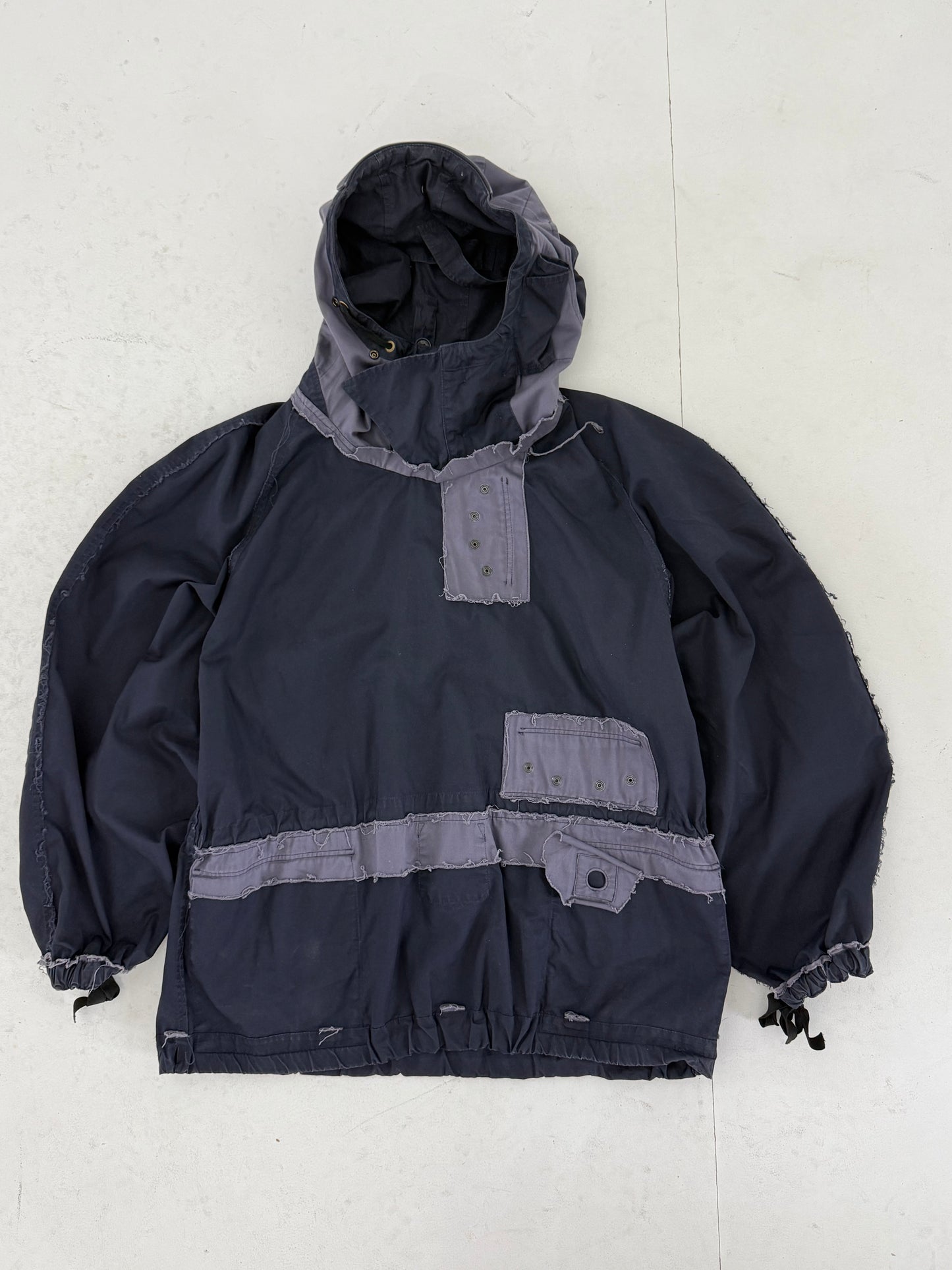 1980s Royal Navy deck smock Ventile cotton XXL