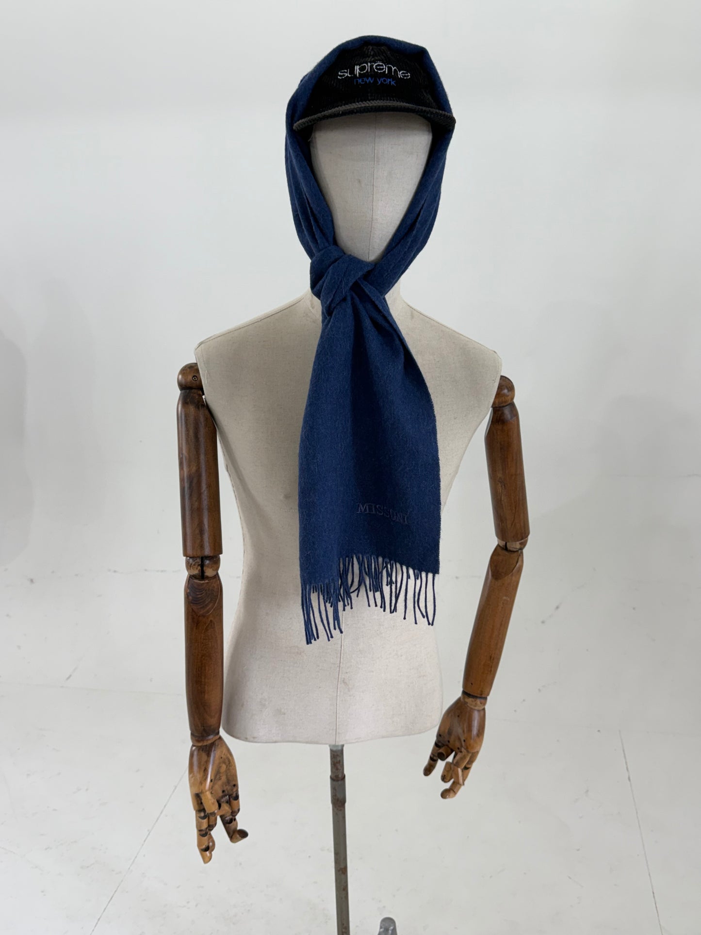Missoni large wool scarf Made in Italy Blue