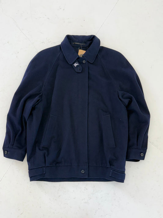 Early 90s Burberry Prorsum wool Alpaca mix Harrington bomber jacket - UK 10 (Ladies)
