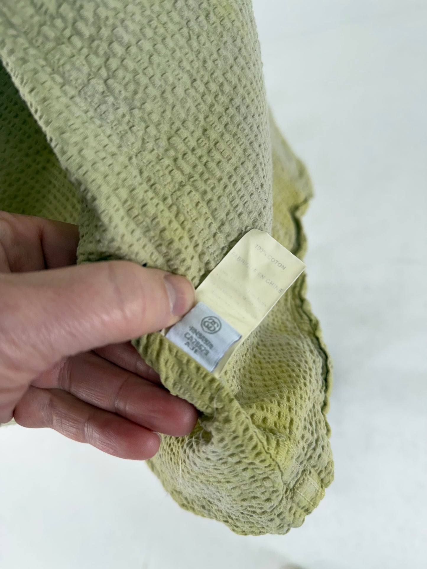 SS19 Stüssy overdyed seersucker chore jacket - Large