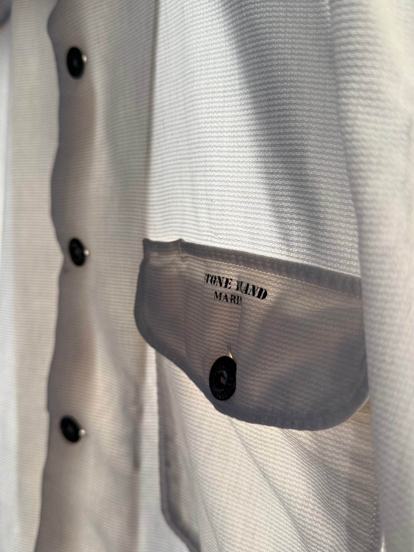 1996 Stone Island Marina waffle cotton shirt (Large)