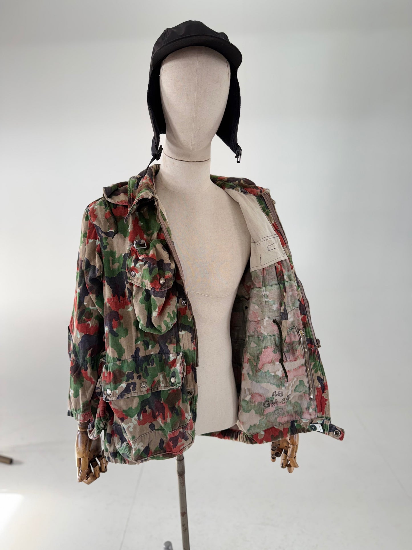 1970s Swiss Alpenflage Sniper parka -  (48) Medium
