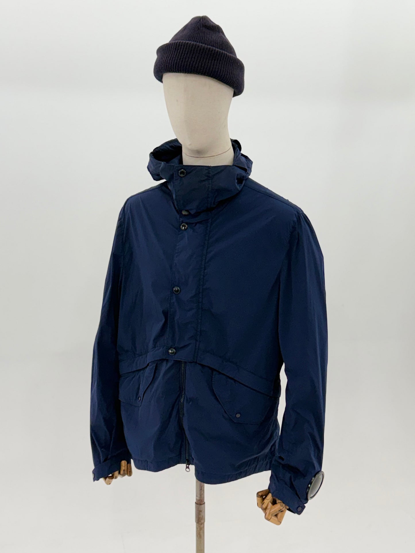 2018 C.P Company Navy Nycra Goggle watch viewer jacket - size 52