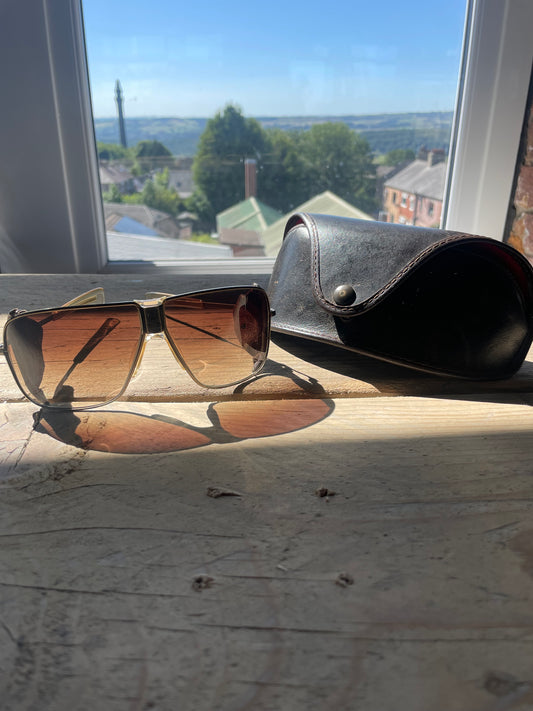 2000s Belstaff Safari Aviator sunglasses