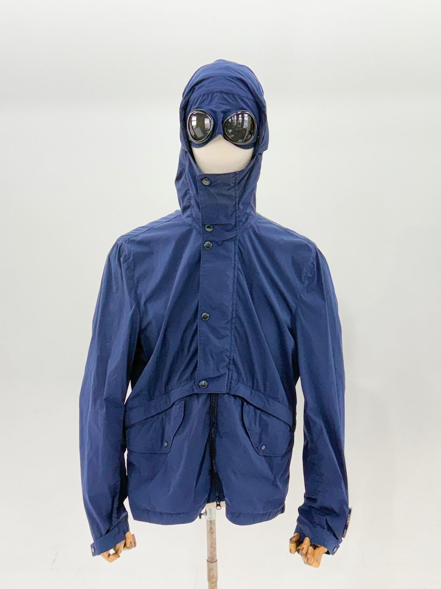 2018 C.P Company Navy Nycra Goggle watch viewer jacket - size 52