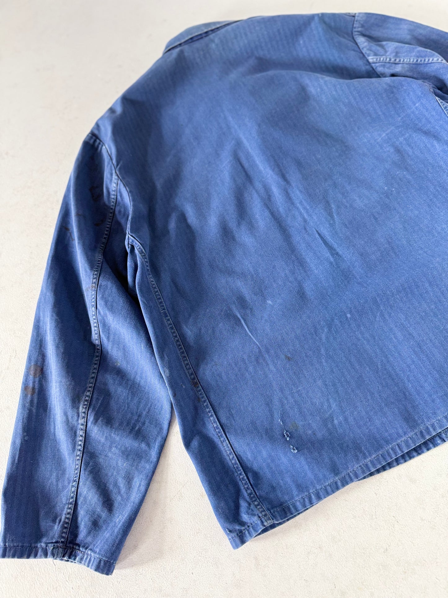 Vintage HBT French Sanforized Herringbone cotton chore jacket XL
