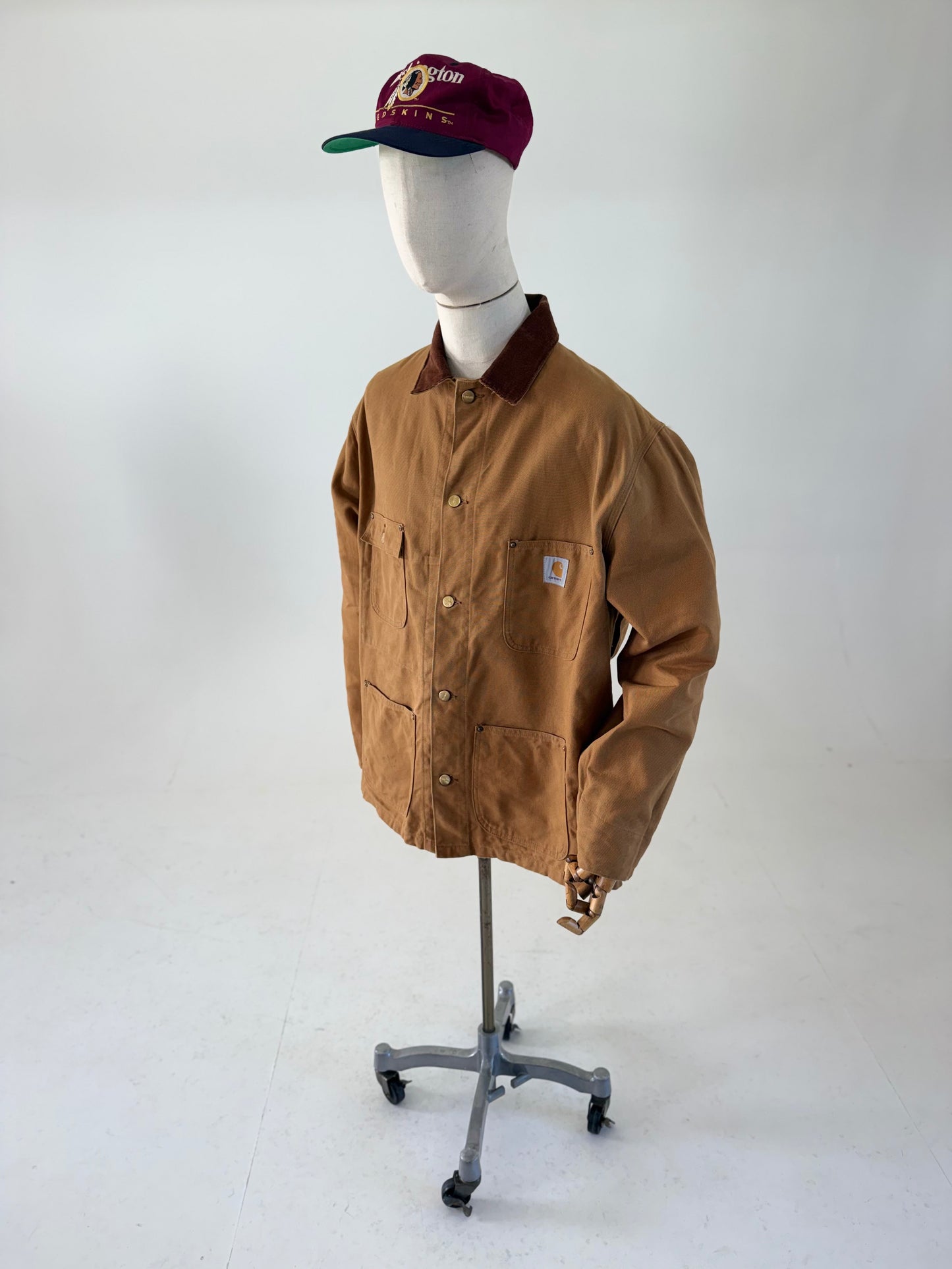 1980s Vintage Carhartt 6C canvas chore jacket 46”