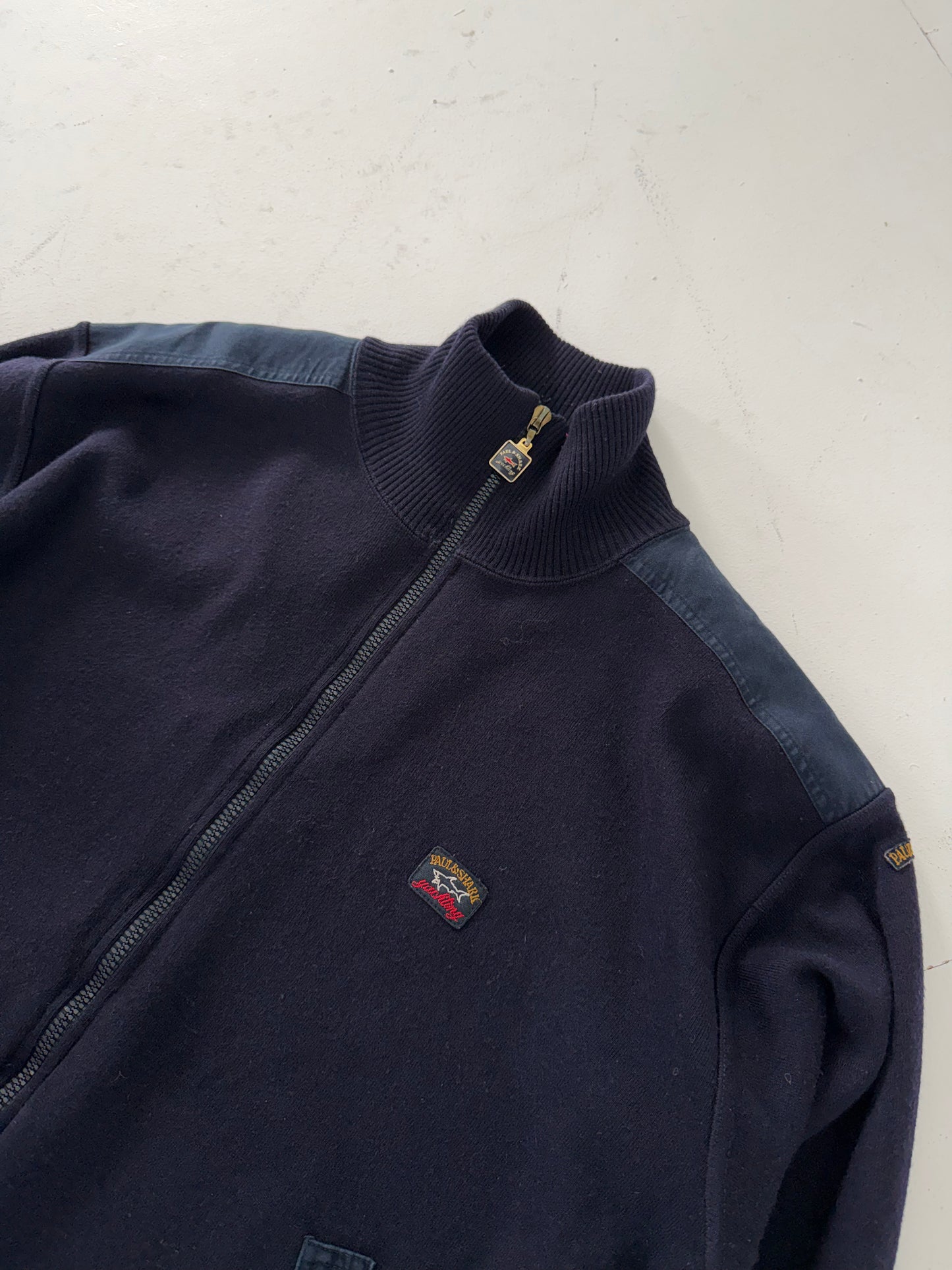 1990s Paul & Shark Yachting zip cardigan (M)