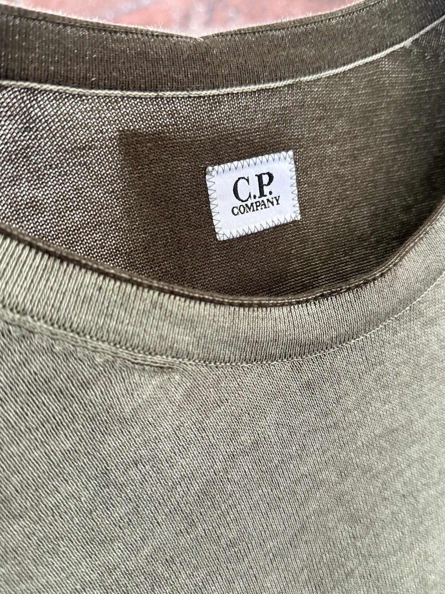 C.P Company Double Face Vanisé Crewneck Lens Knit (XXL)