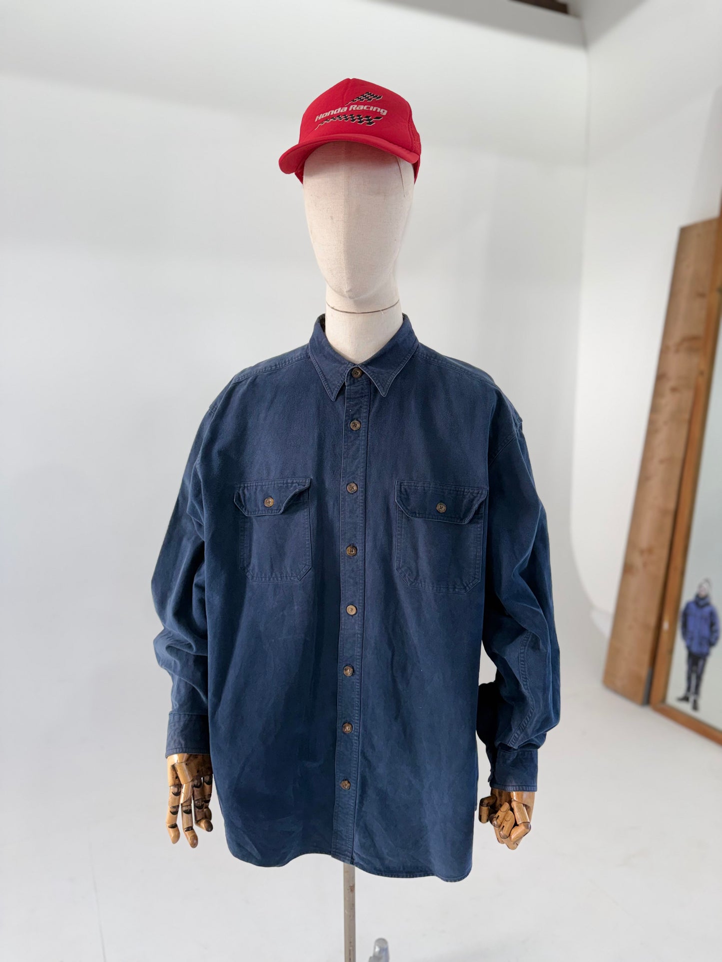 Vintage Woolrich USA moleskin overshirt (2XL)