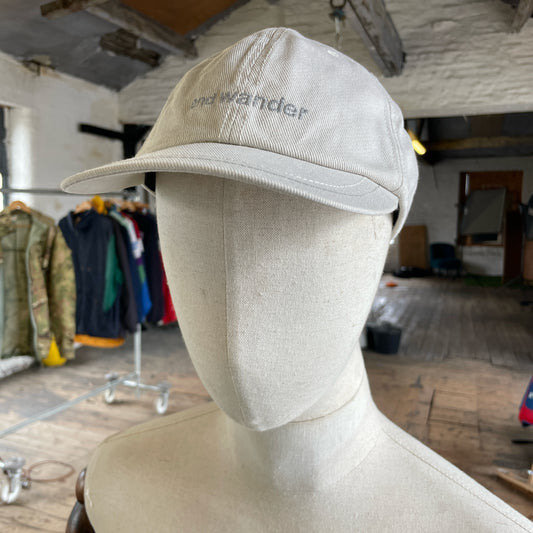 2023 And Wander Cotton Twill Cap Beige